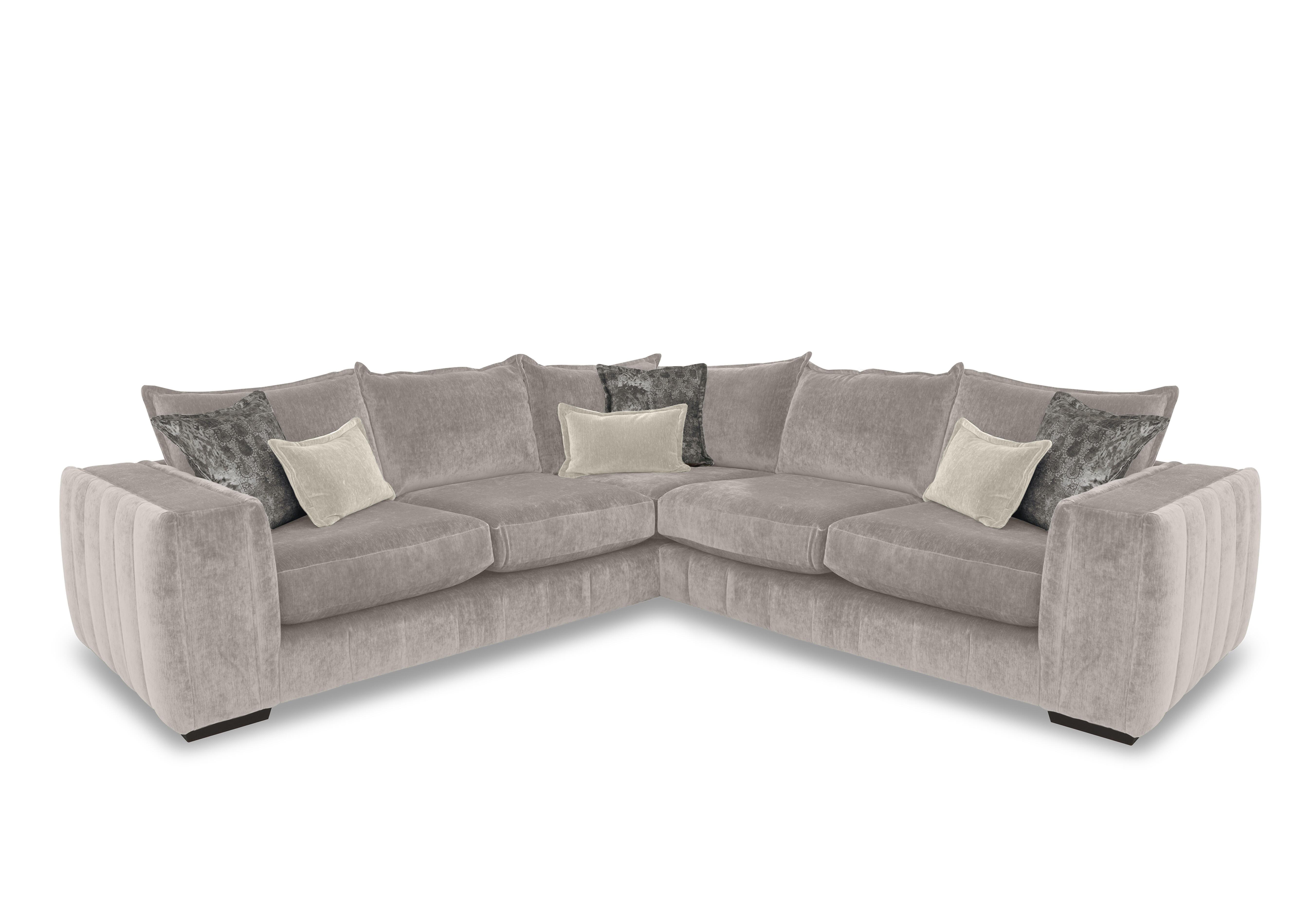 Garland Large Corner Sofa in California Cobblestone Dw Ft on Furniture Village