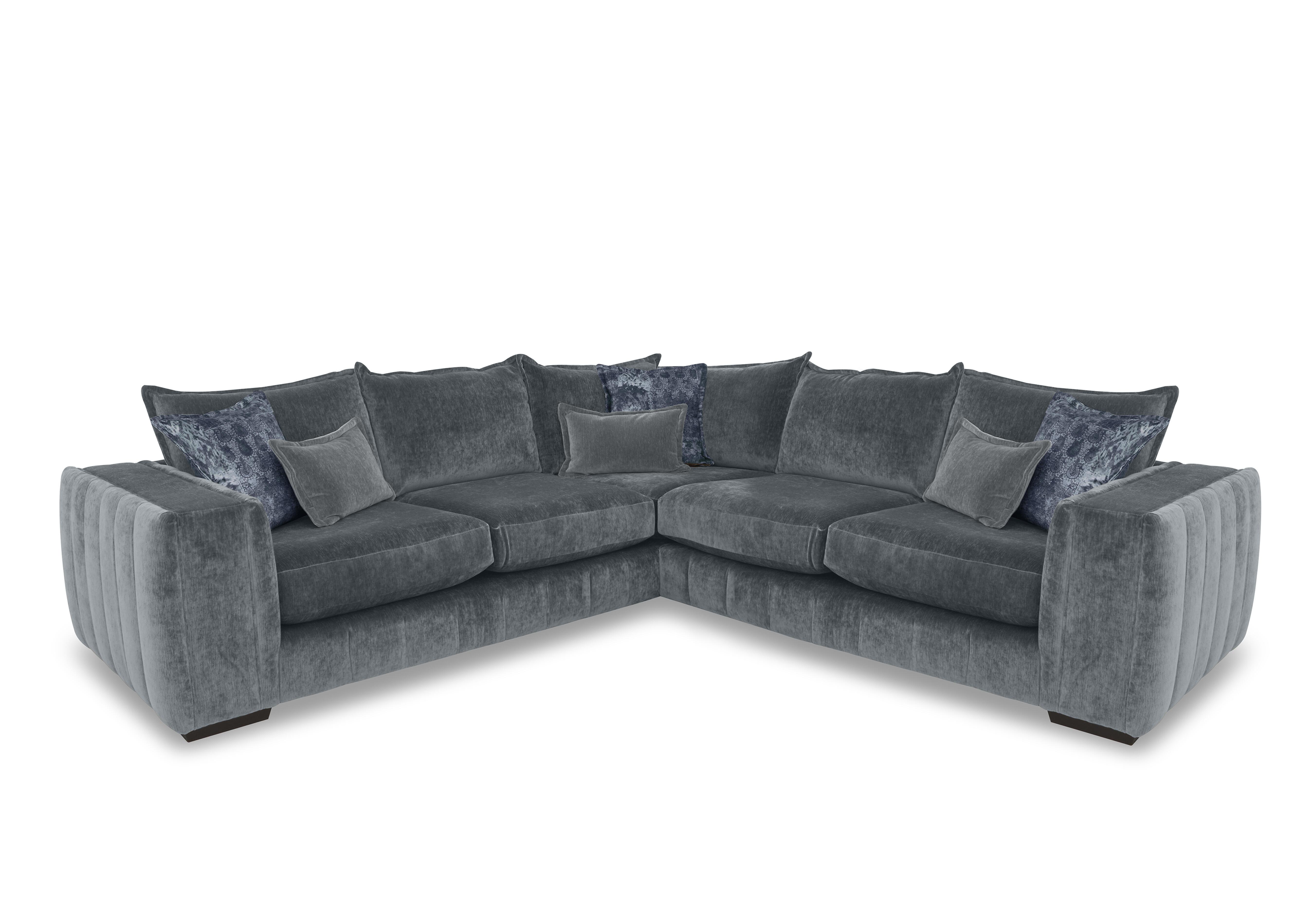 Garland Large Corner Sofa in California Dolphin Grey Dw Ft on Furniture Village