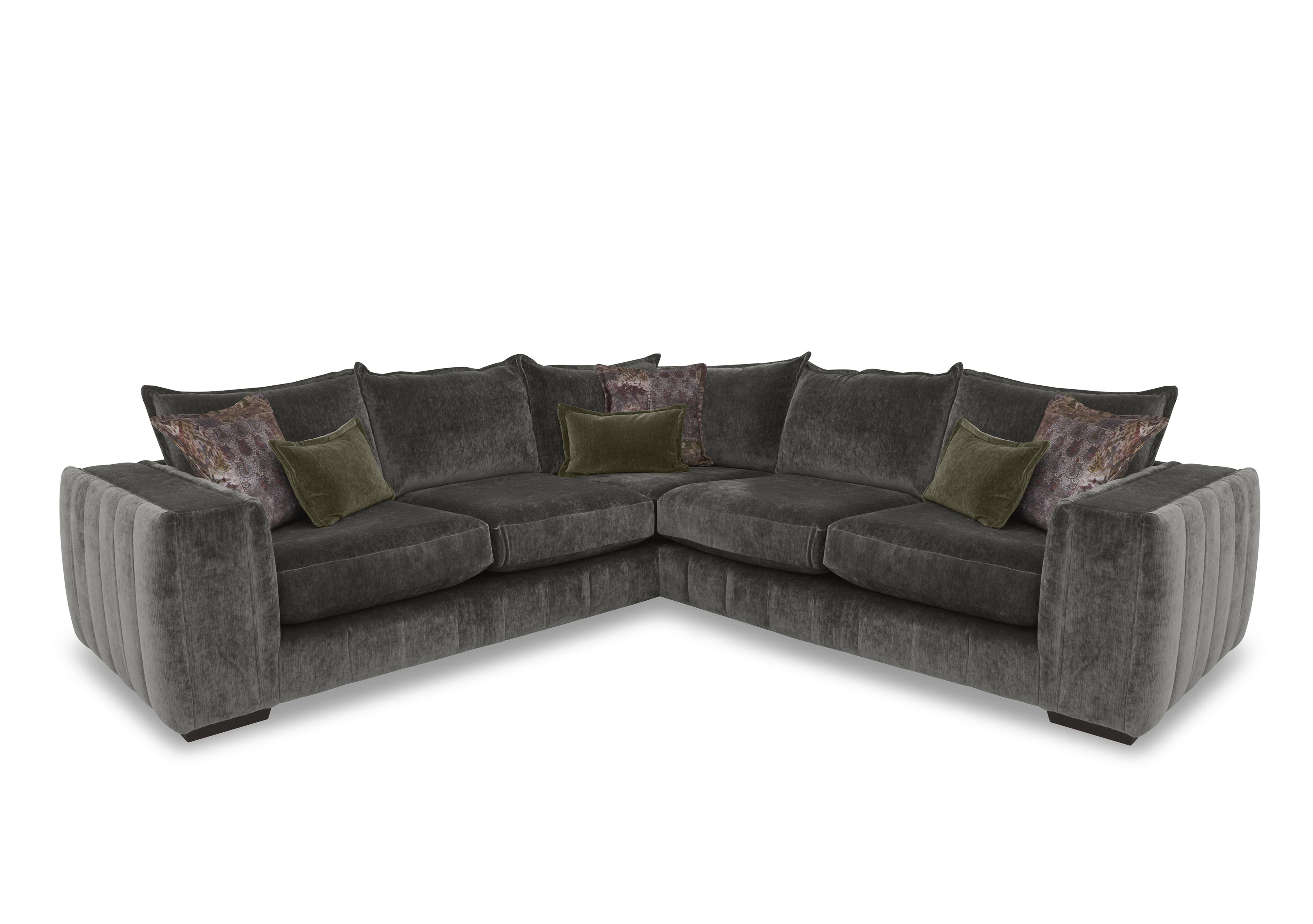 Oh So Glam Garland Large Corner Sofa in California Stone Dw Ft on Furniture Village