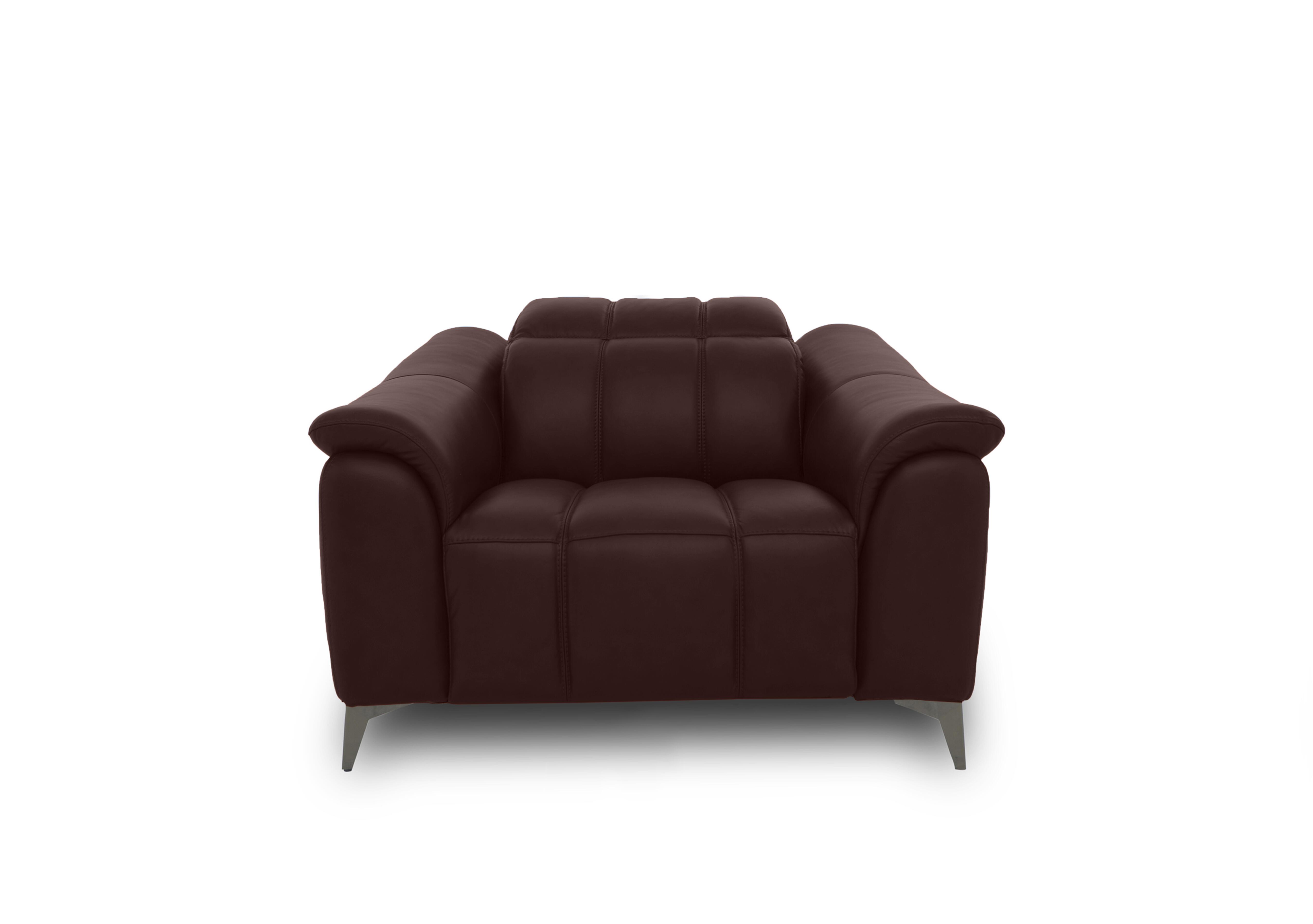 Angelo Leather Chair in Burgundy Lx-6402 on Furniture Village