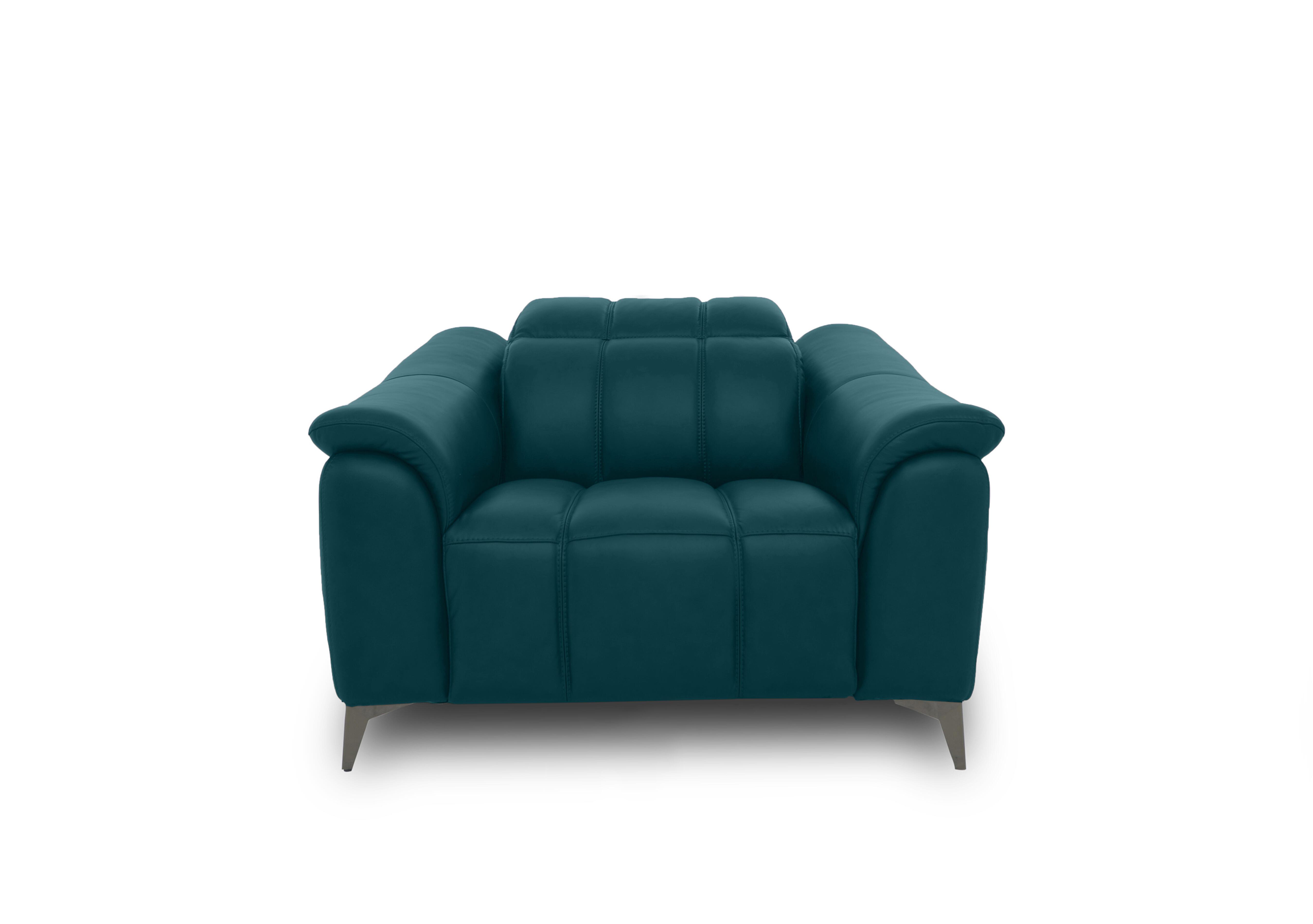 Angelo Leather Chair in Midnight Jade Matte Le-9324 on Furniture Village