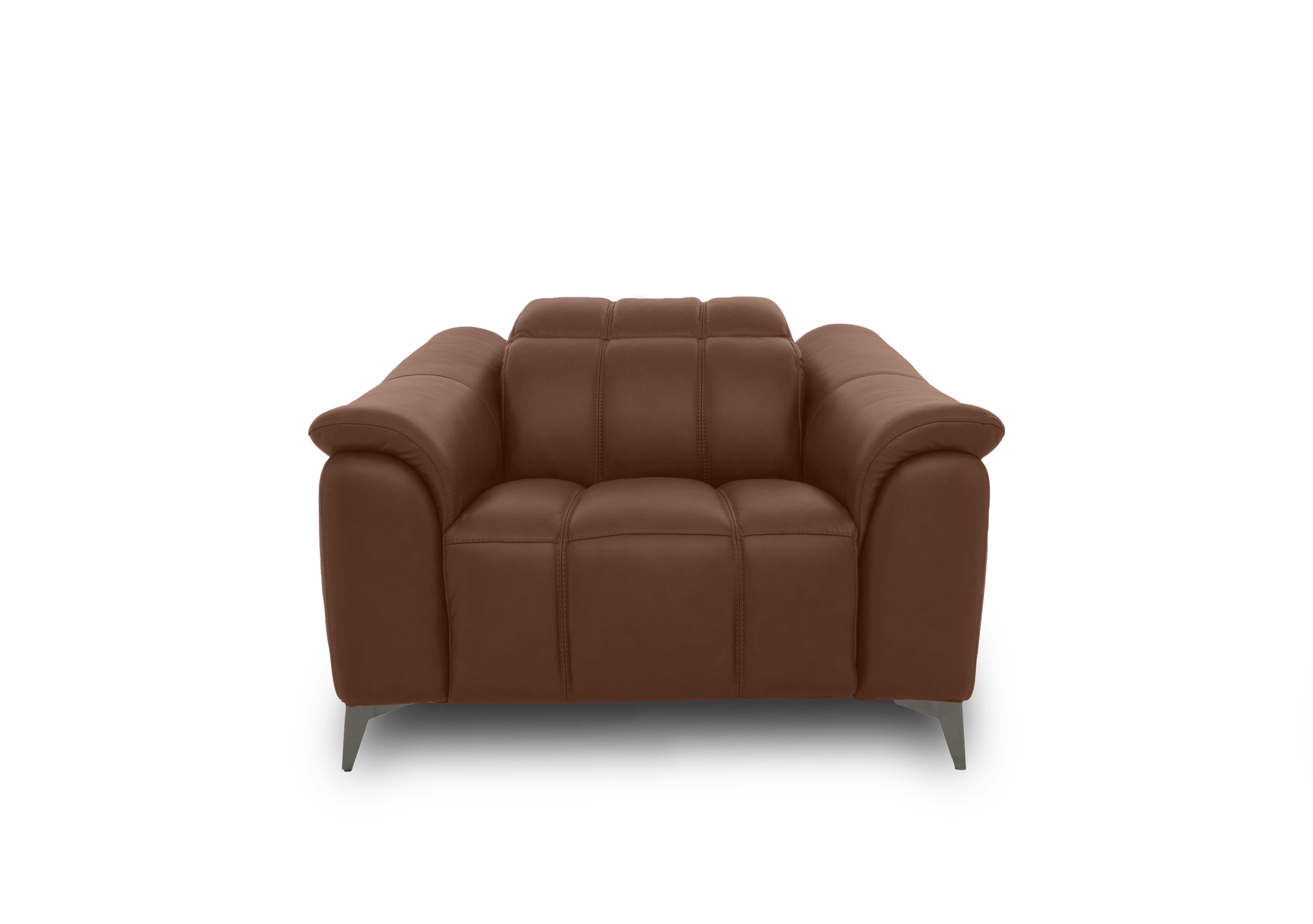 Angelo Leather Chair in Roast Lx-6414 on Furniture Village