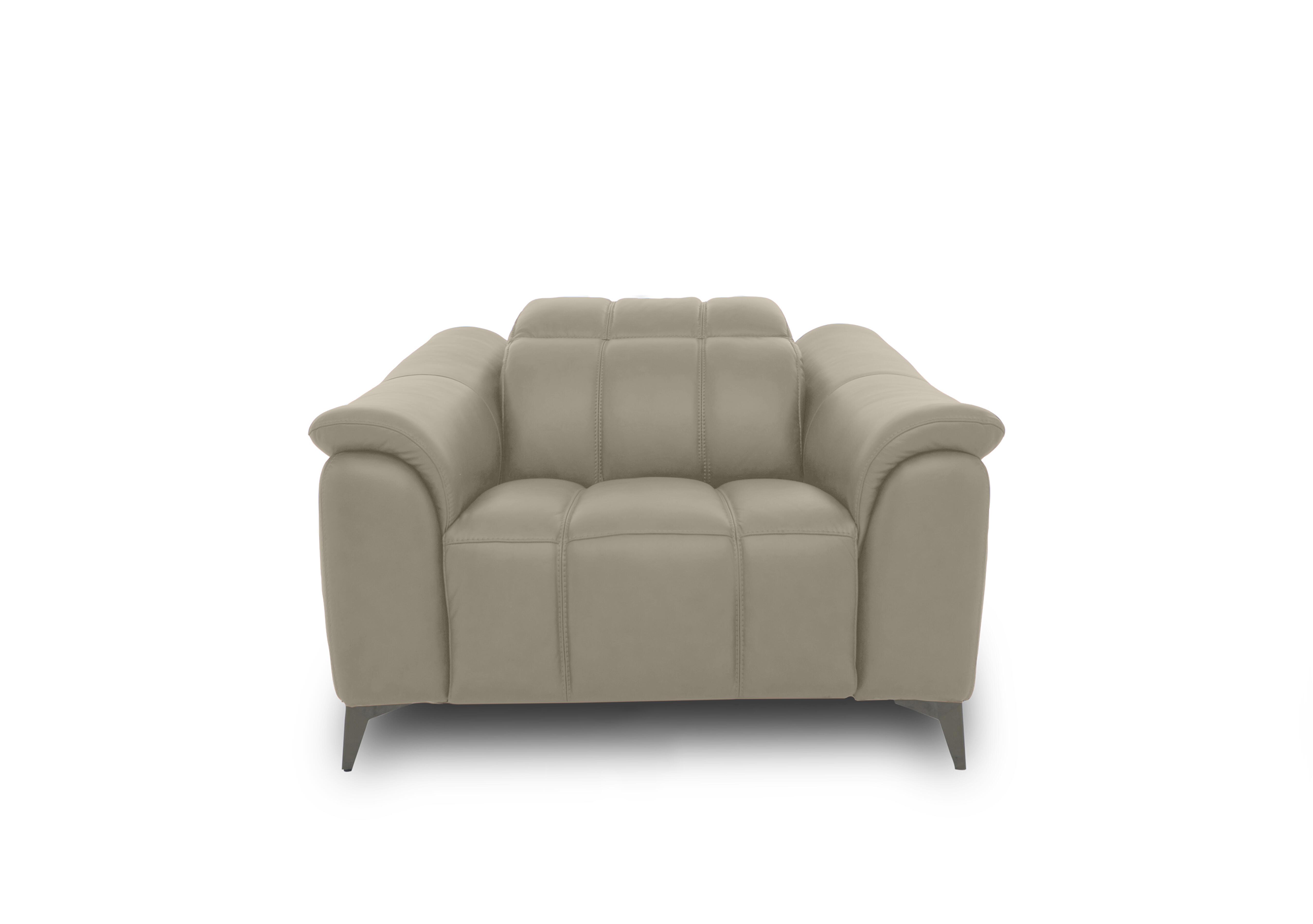 Angelo Leather Power Recliner Chair with Power Headrest in Silken Taupe Matte Le-9325 on Furniture Village