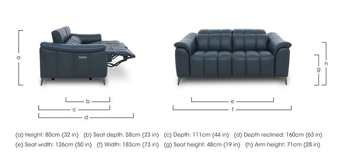 Angelo Leather 2 Seater Power Recliner Sofa with Power Headrests in  on Furniture Village
