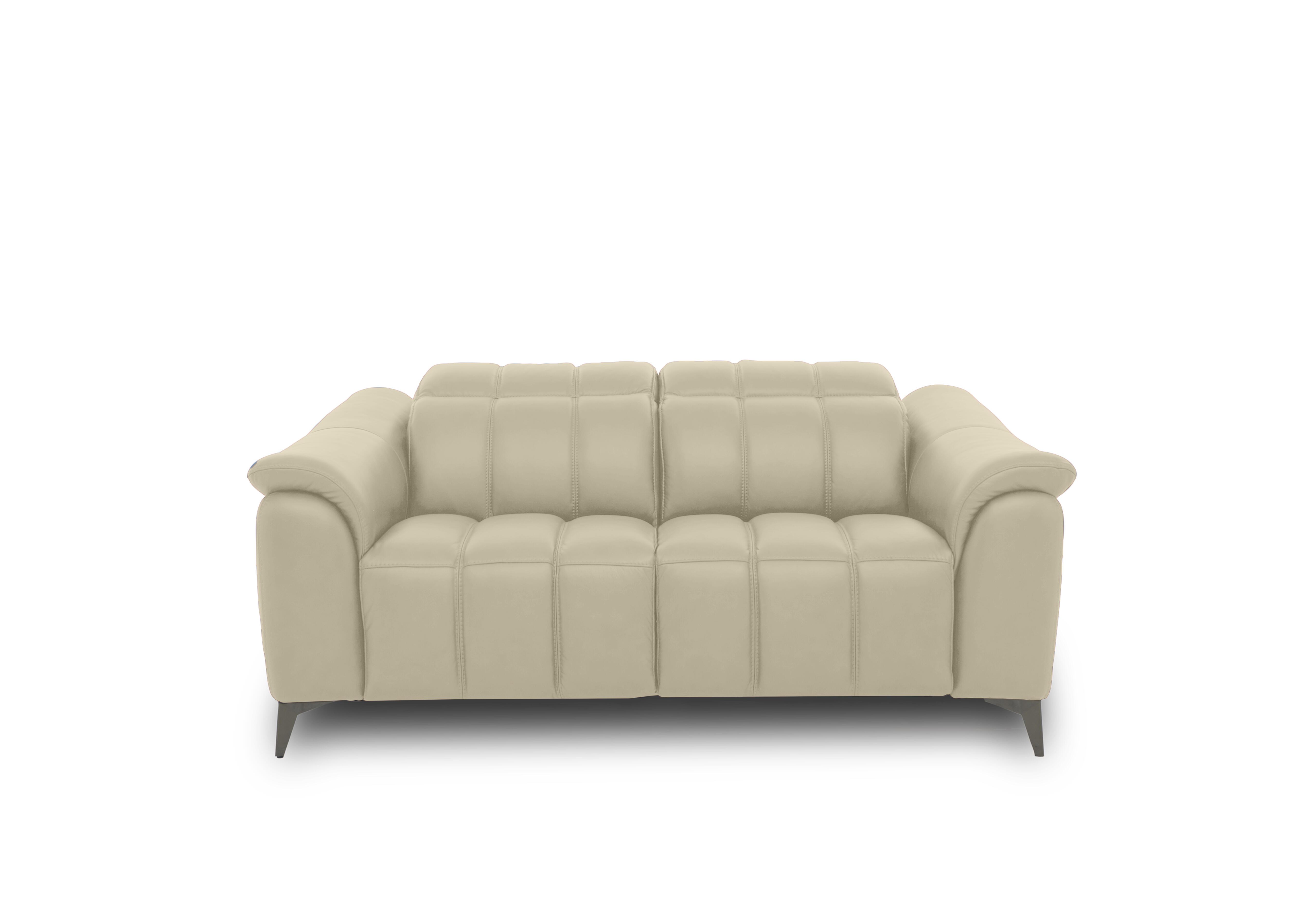Angelo Leather 2 Seater Power Recliner Sofa with Power Headrests in Natural Sand La-4827 on Furniture Village