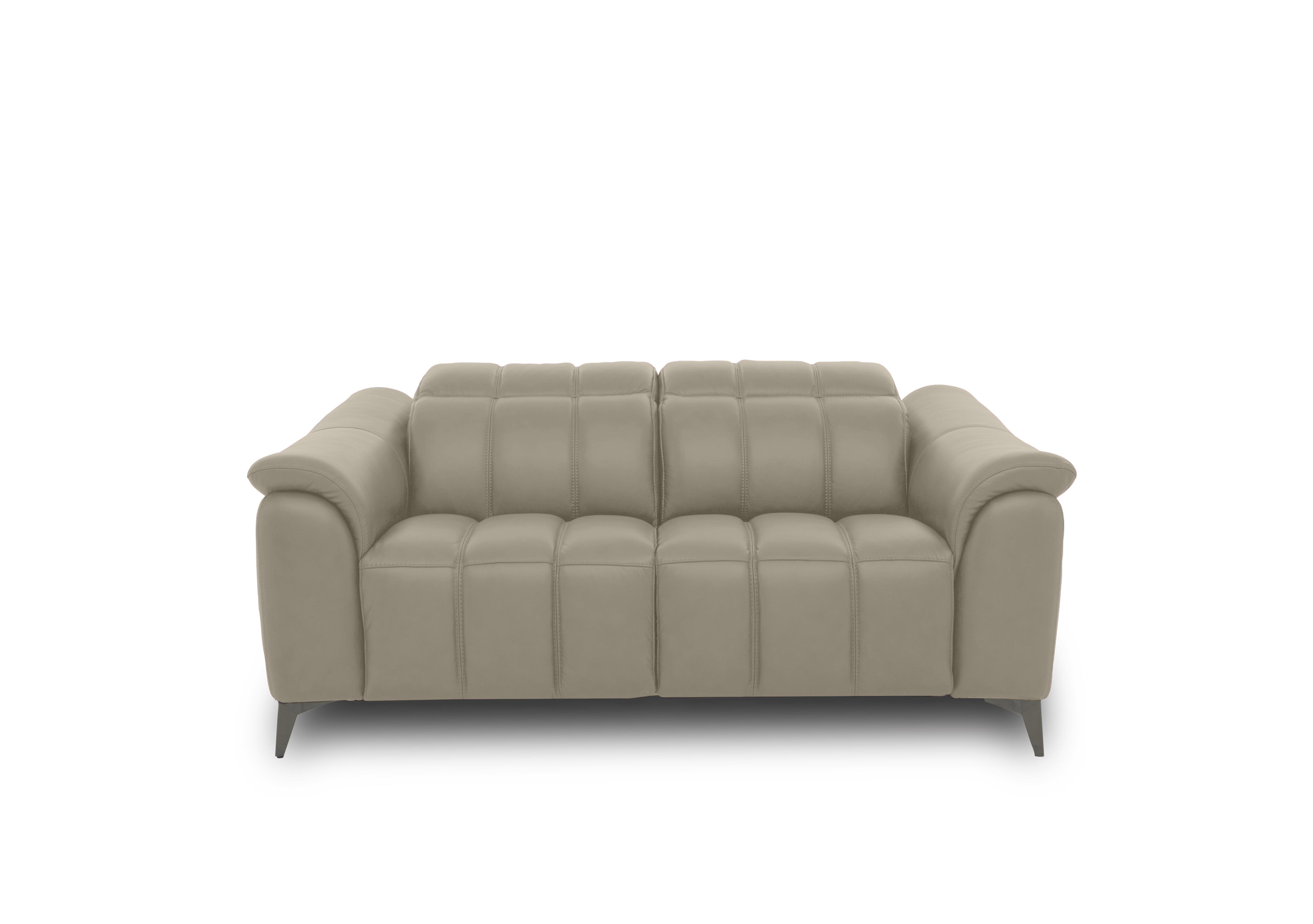 Angelo Leather 2 Seater Sofa in Silken Taupe Matte Le-9325 on Furniture Village