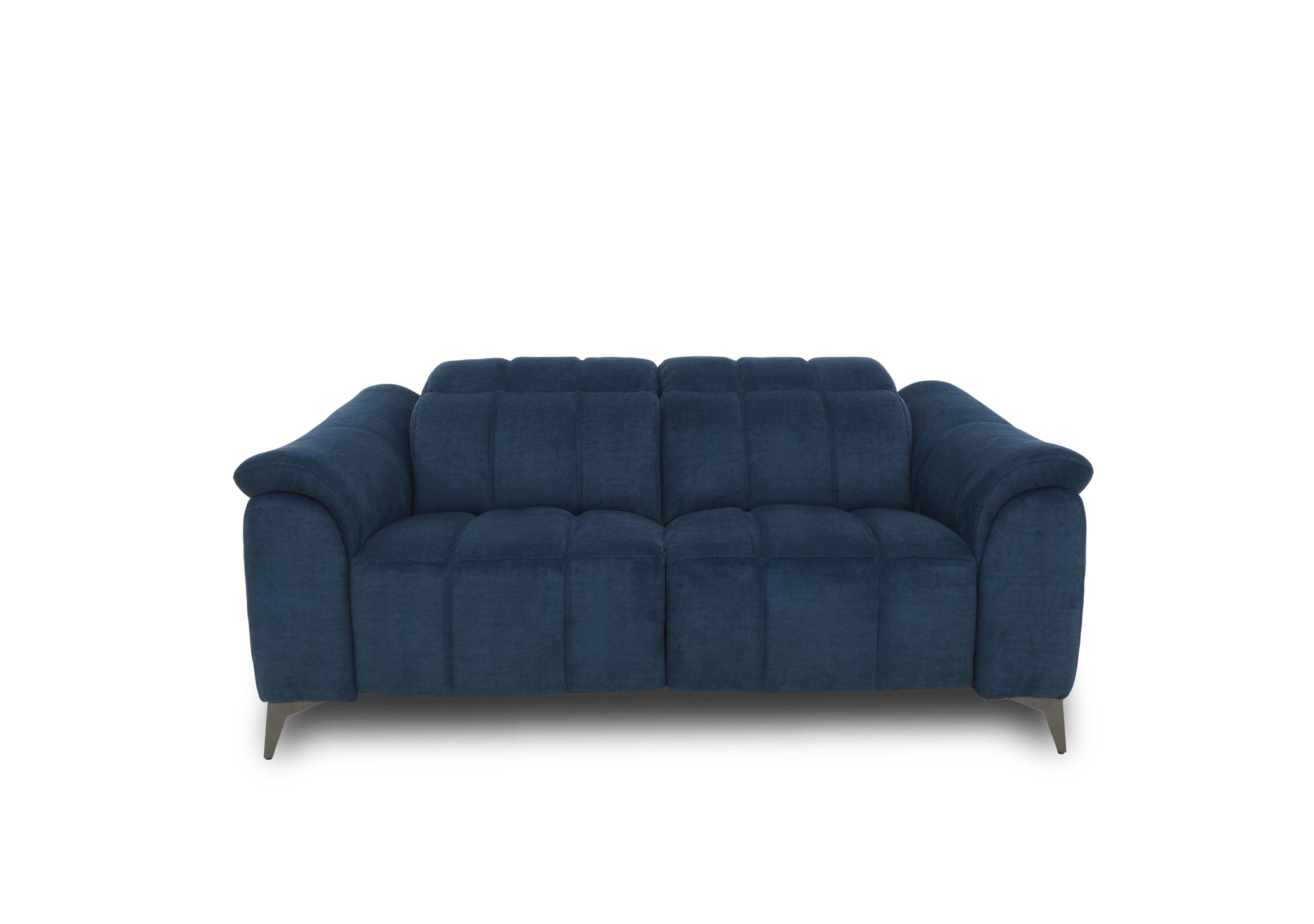 Angelo Fabric 2 Seater Power Recliner Sofa with Power Headrest in Giula Dark Blue Gl-0108 on Furniture Village