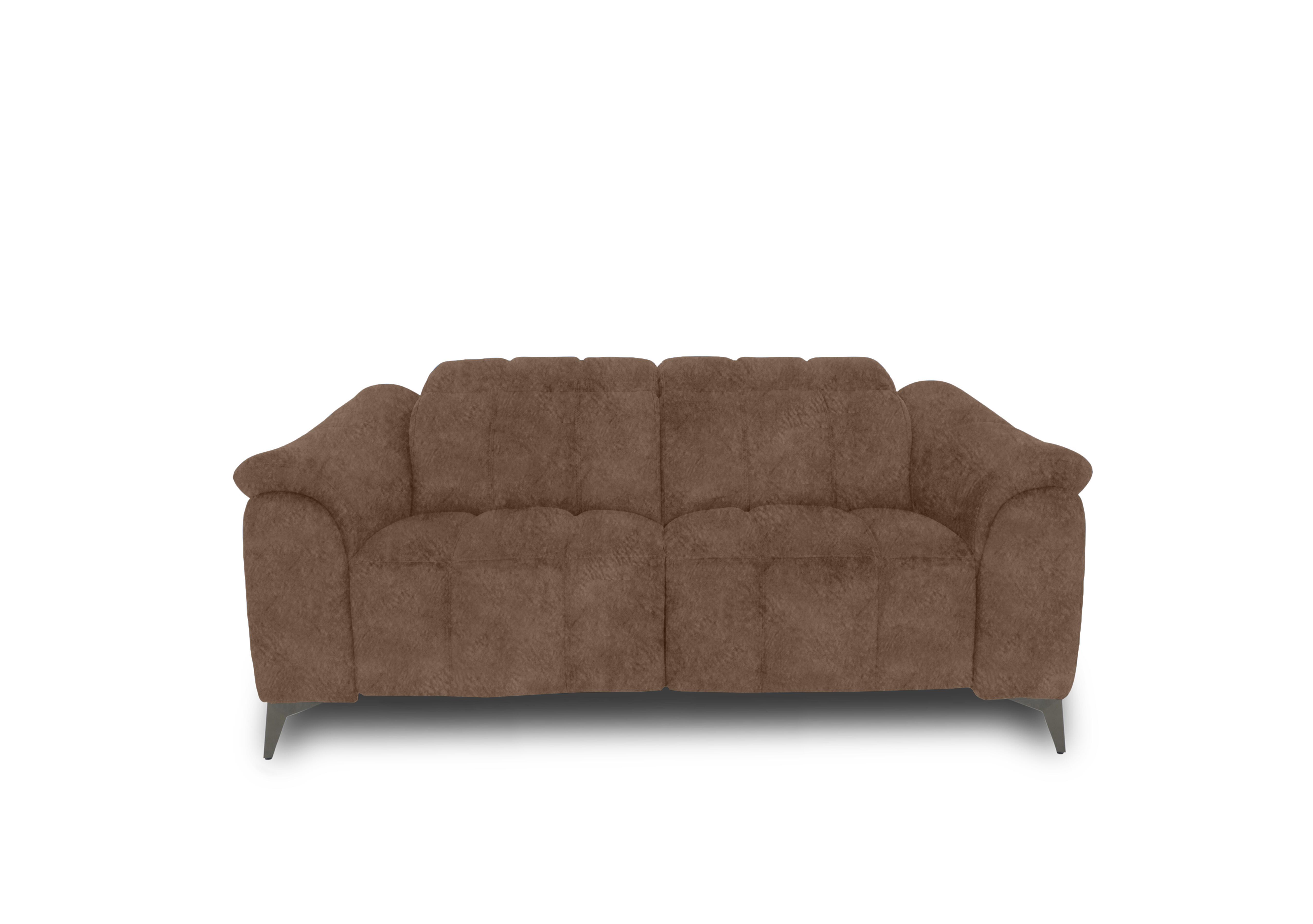 Angelo Fabric 2 Seater Power Recliner Sofa with Power Headrest in Marble Classic Brown Be-0105 on Furniture Village