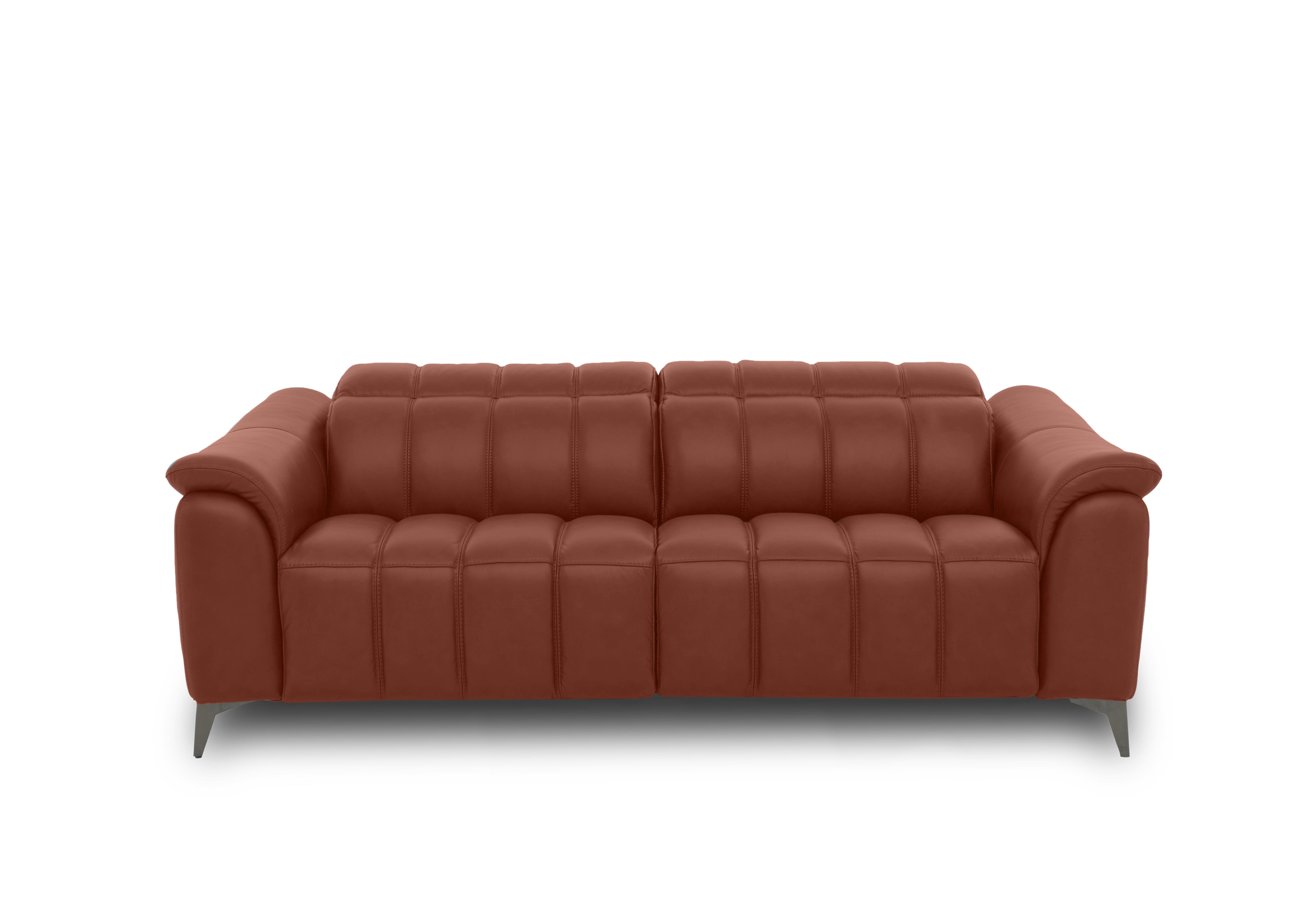 Angelo Leather 3 Seater Power Recliner Sofa with Power Headrests in Natural Redmaple La-4826 on Furniture Village