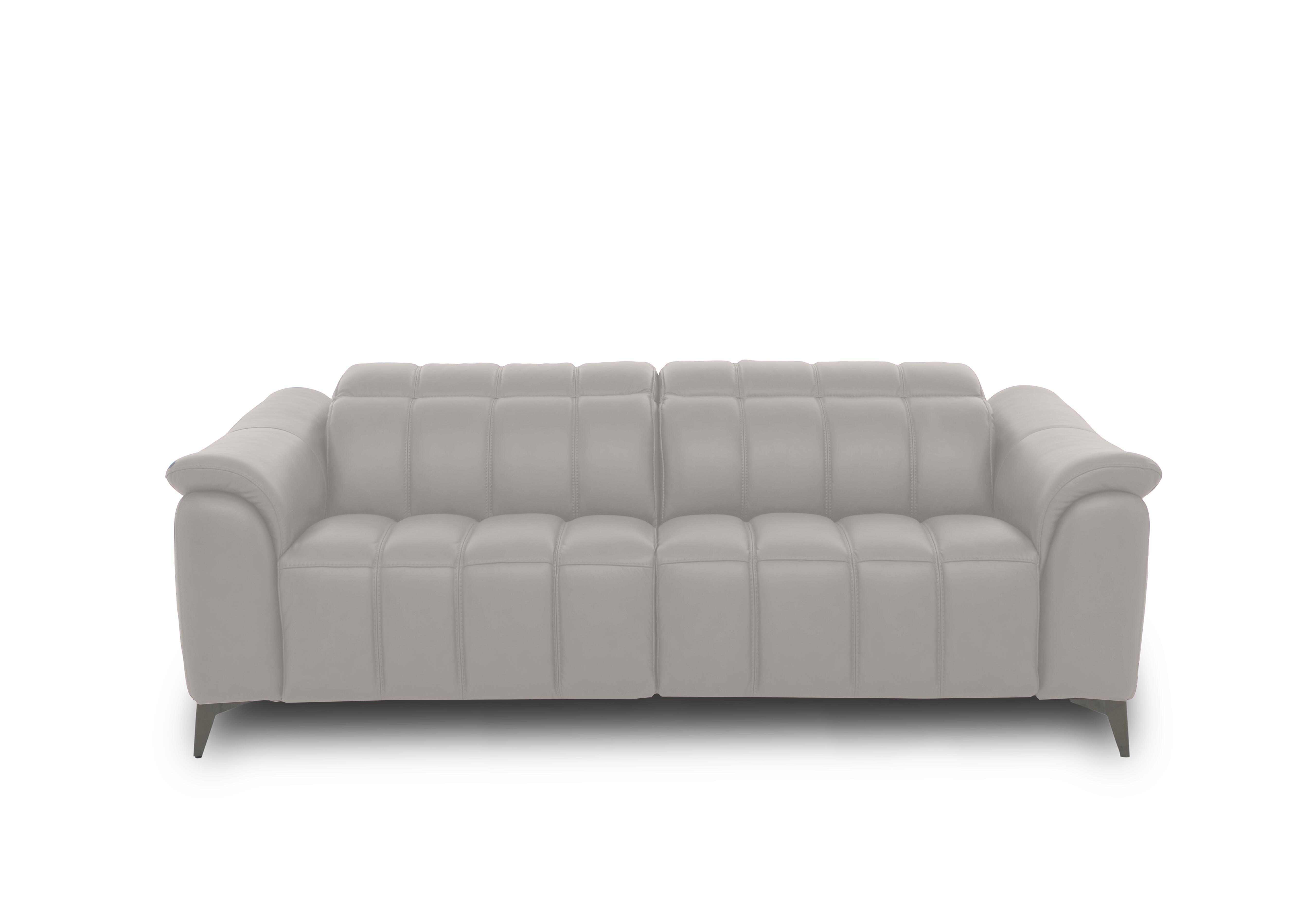 Angelo Leather 3 Seater Sofa in Alpha Grey Matte Le-9317 on Furniture Village