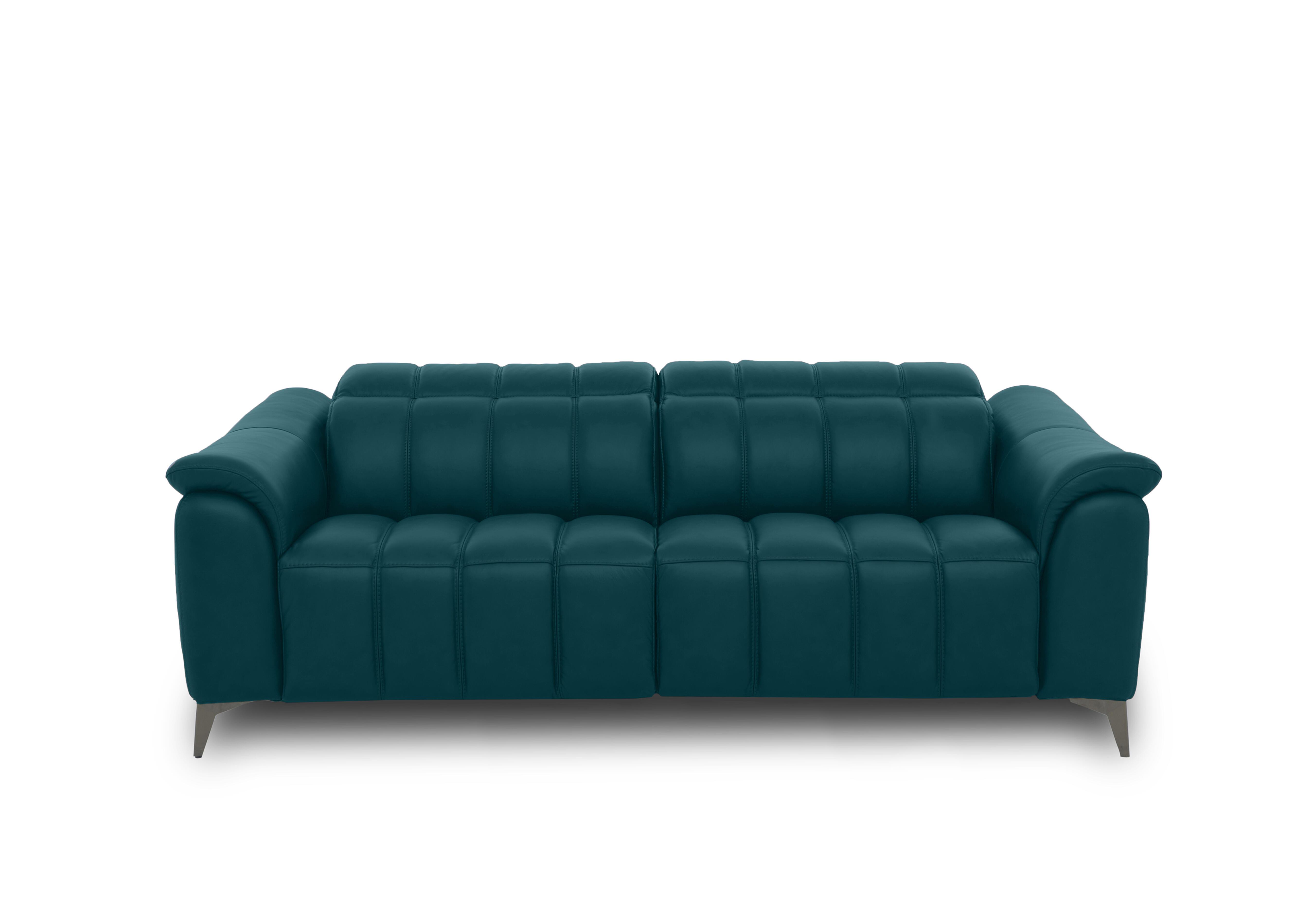 Angelo Leather 3 Seater Sofa in Midnight Jade Matte Le-9324 on Furniture Village