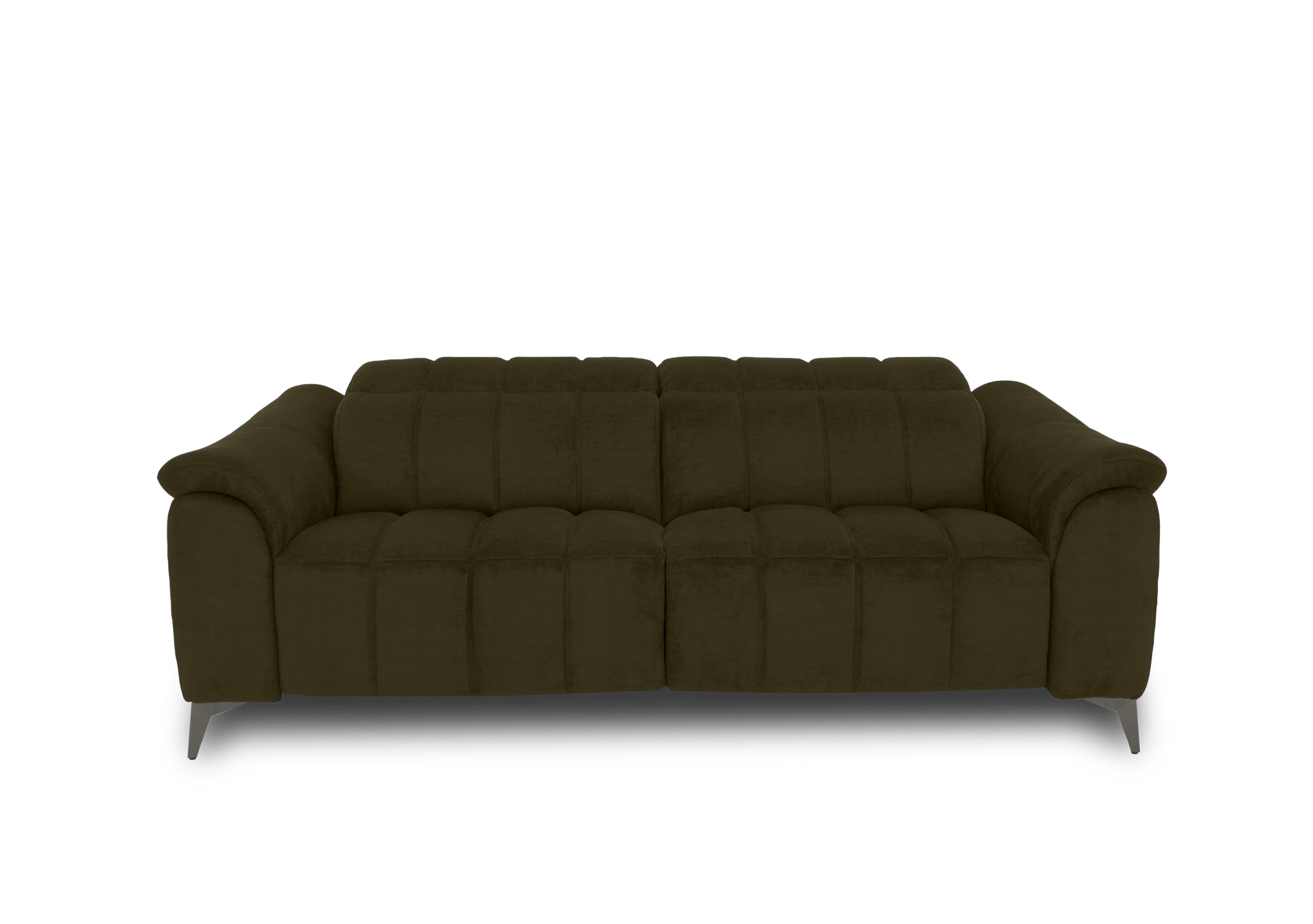 Angelo Fabric 3 Seater Power Recliner Sofa with Power Headrests in Bianca Olive Bc-0101 on Furniture Village
