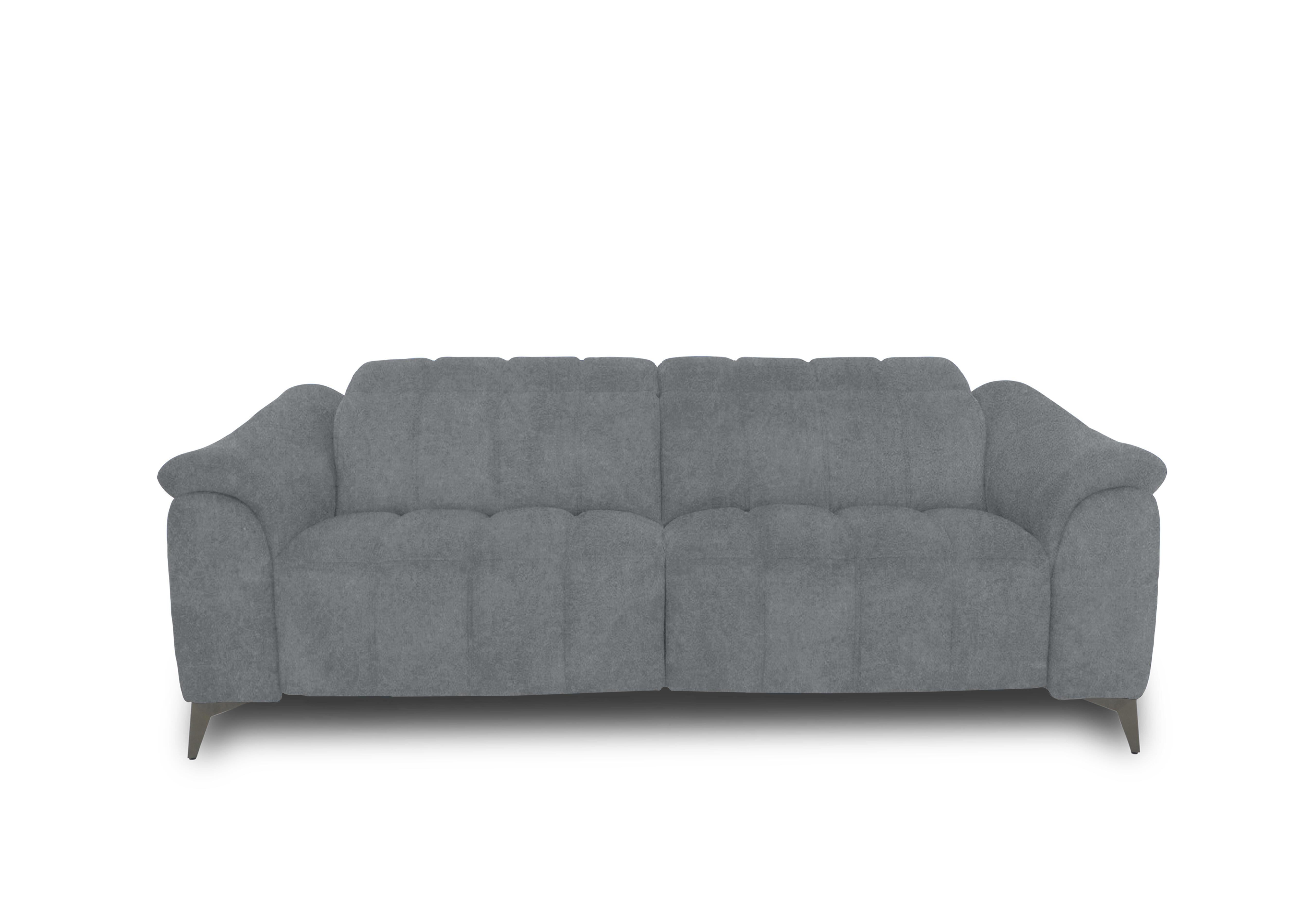 Angelo Fabric 3 Seater Power Recliner Sofa with Power Headrests in Marque Dove Grey Mq-0107 on Furniture Village
