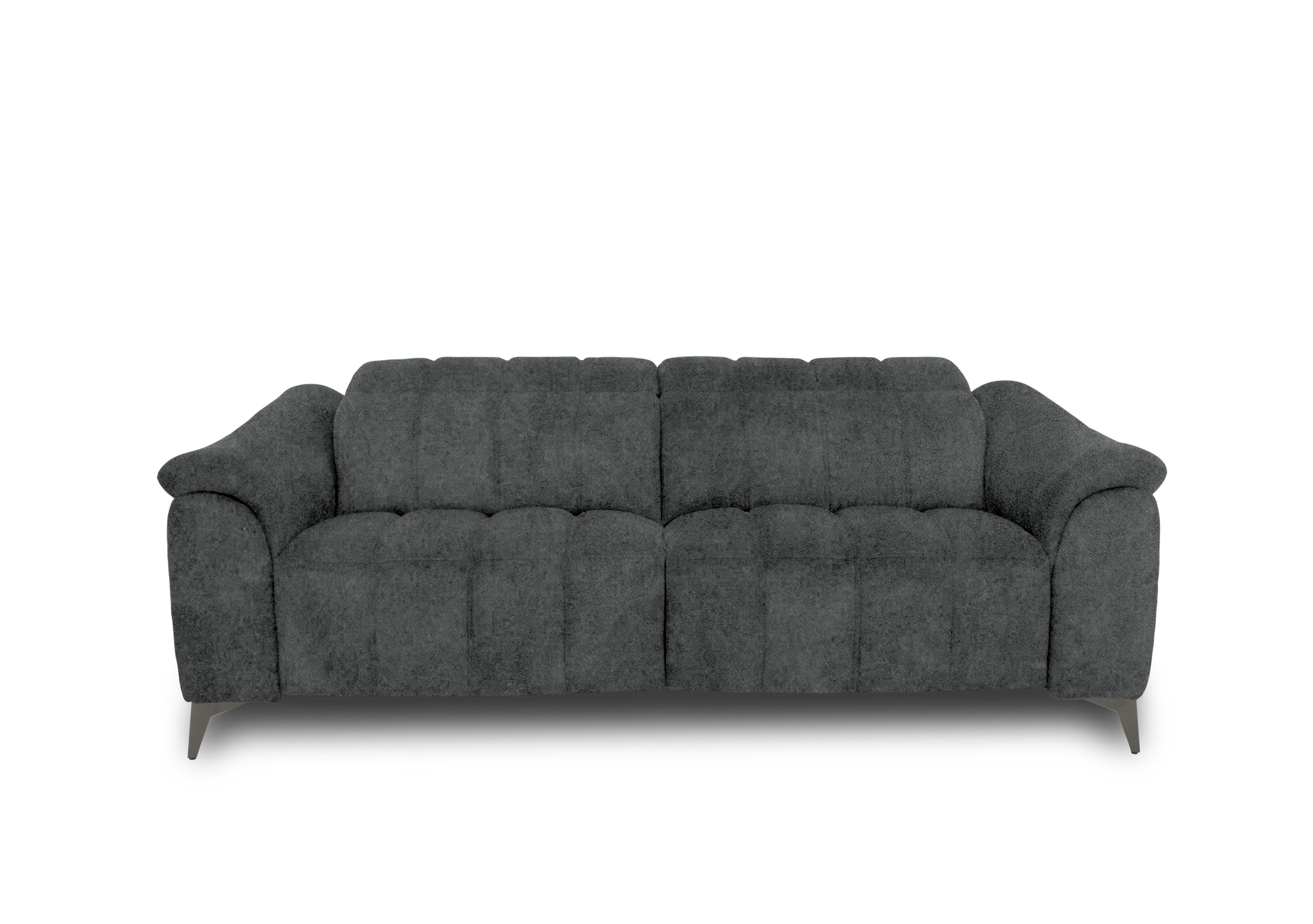 Angelo Fabric 3 Seater Power Recliner Sofa with Power Headrests in Marque Seal Grey Mq-0106 on Furniture Village