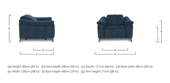 Angelo Fabric Chair in  on Furniture Village