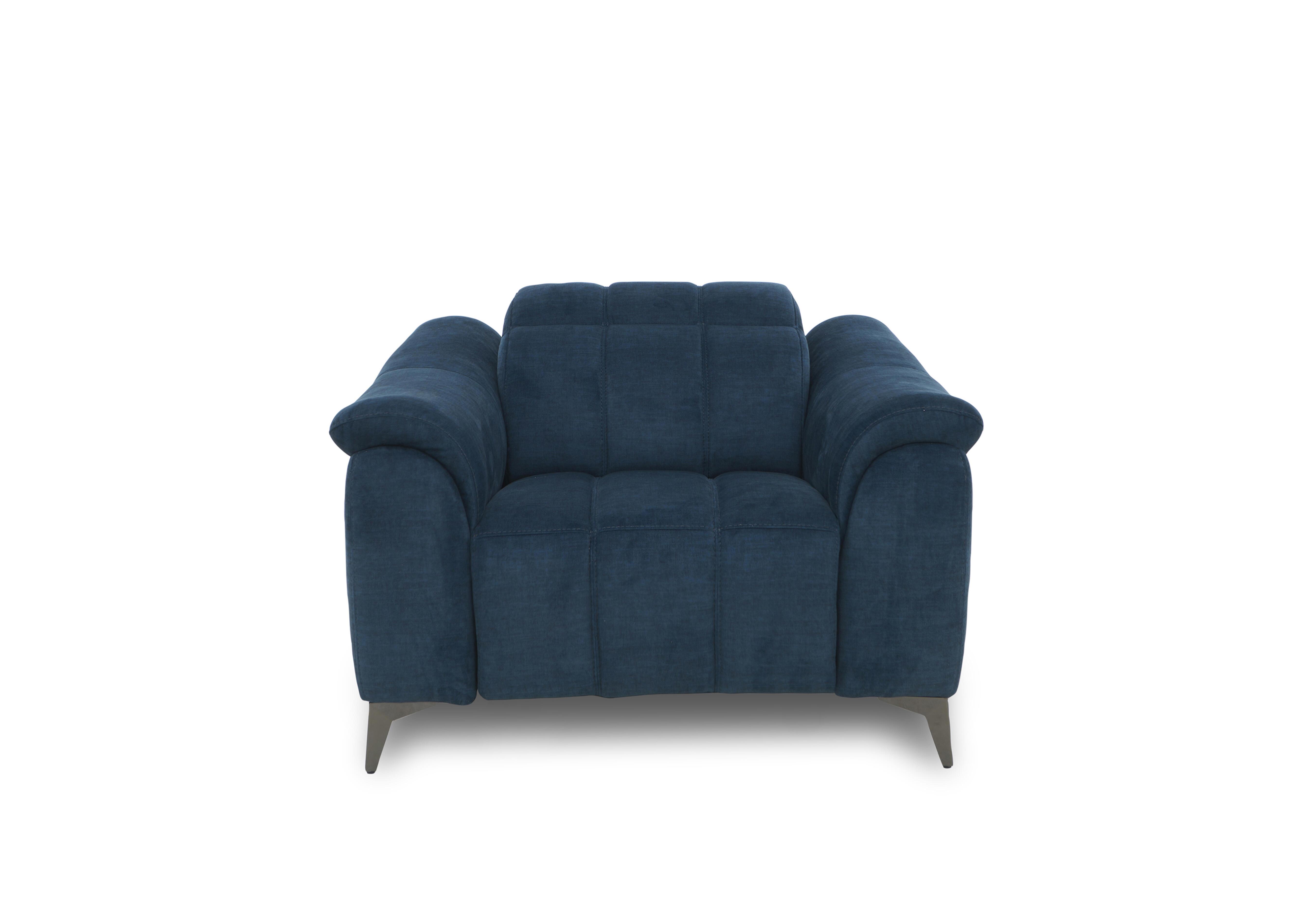 Angelo Fabric Chair in Giula Dark Blue Gl-0108 on Furniture Village