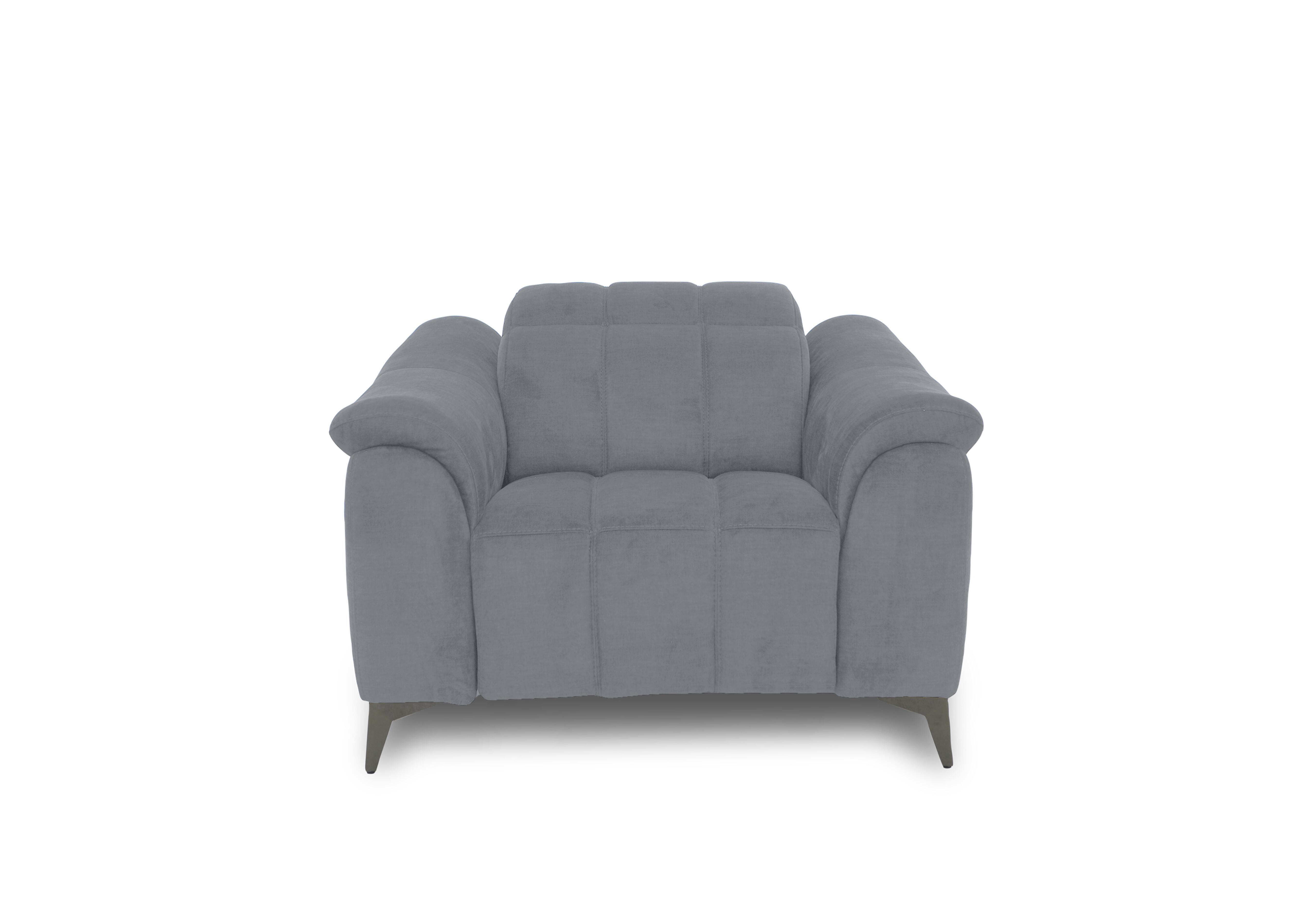 Angelo Fabric Chair in Nappe Velvet Grey Nv-0107 on Furniture Village