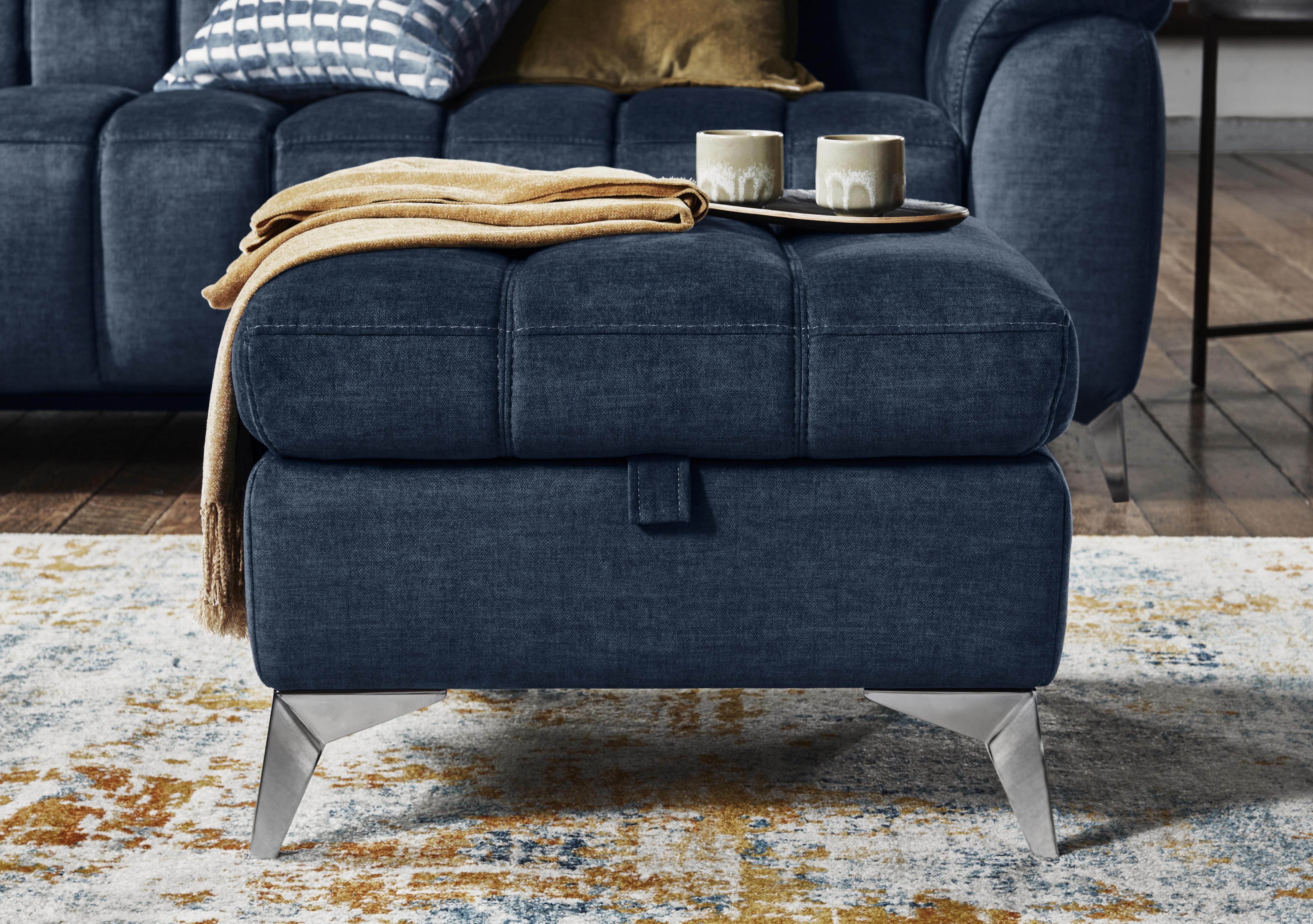 Angelo Fabric Storage Footstool in  on Furniture Village