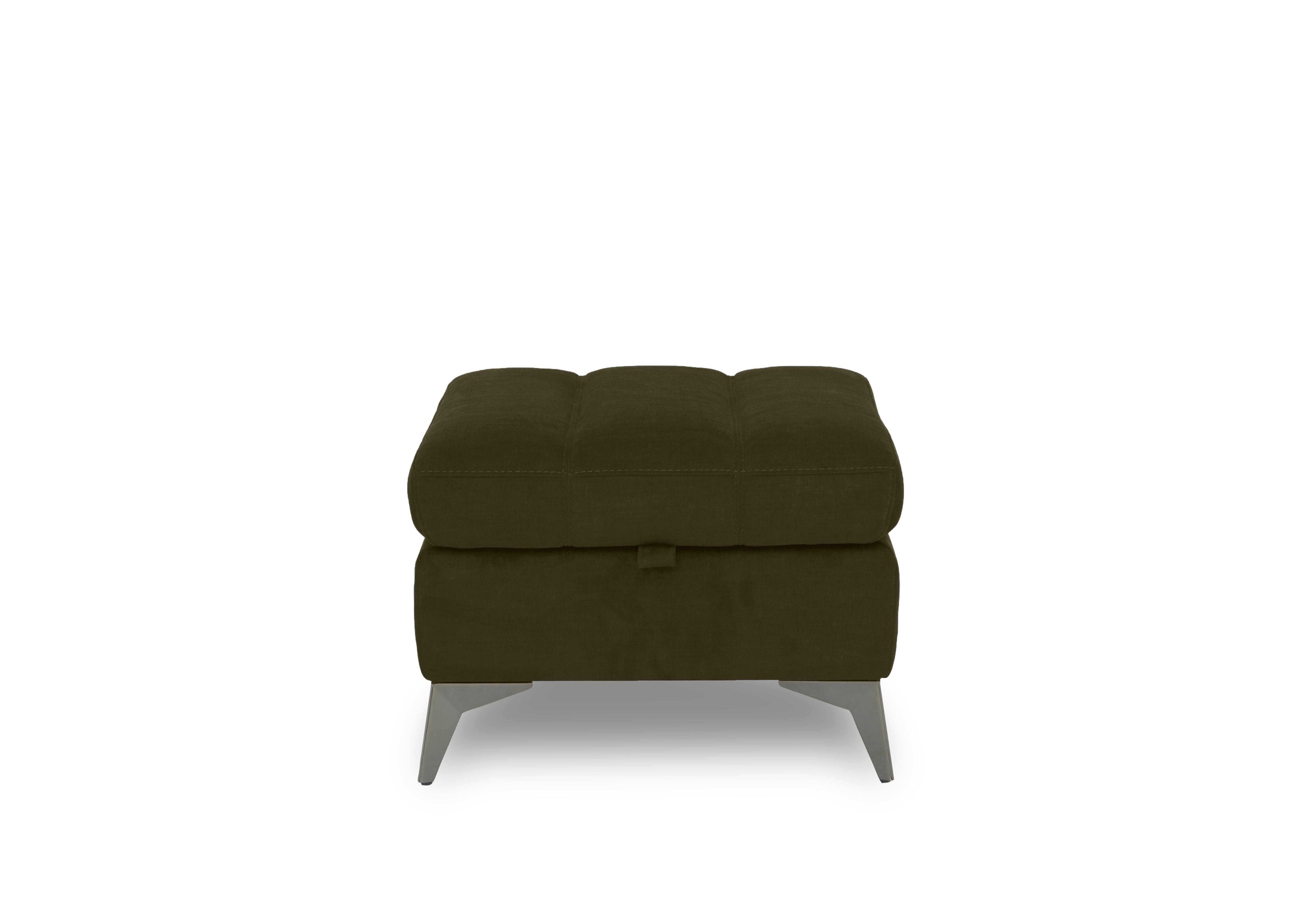 Angelo Fabric Storage Footstool in Bianca Olive Bc-0101 on Furniture Village