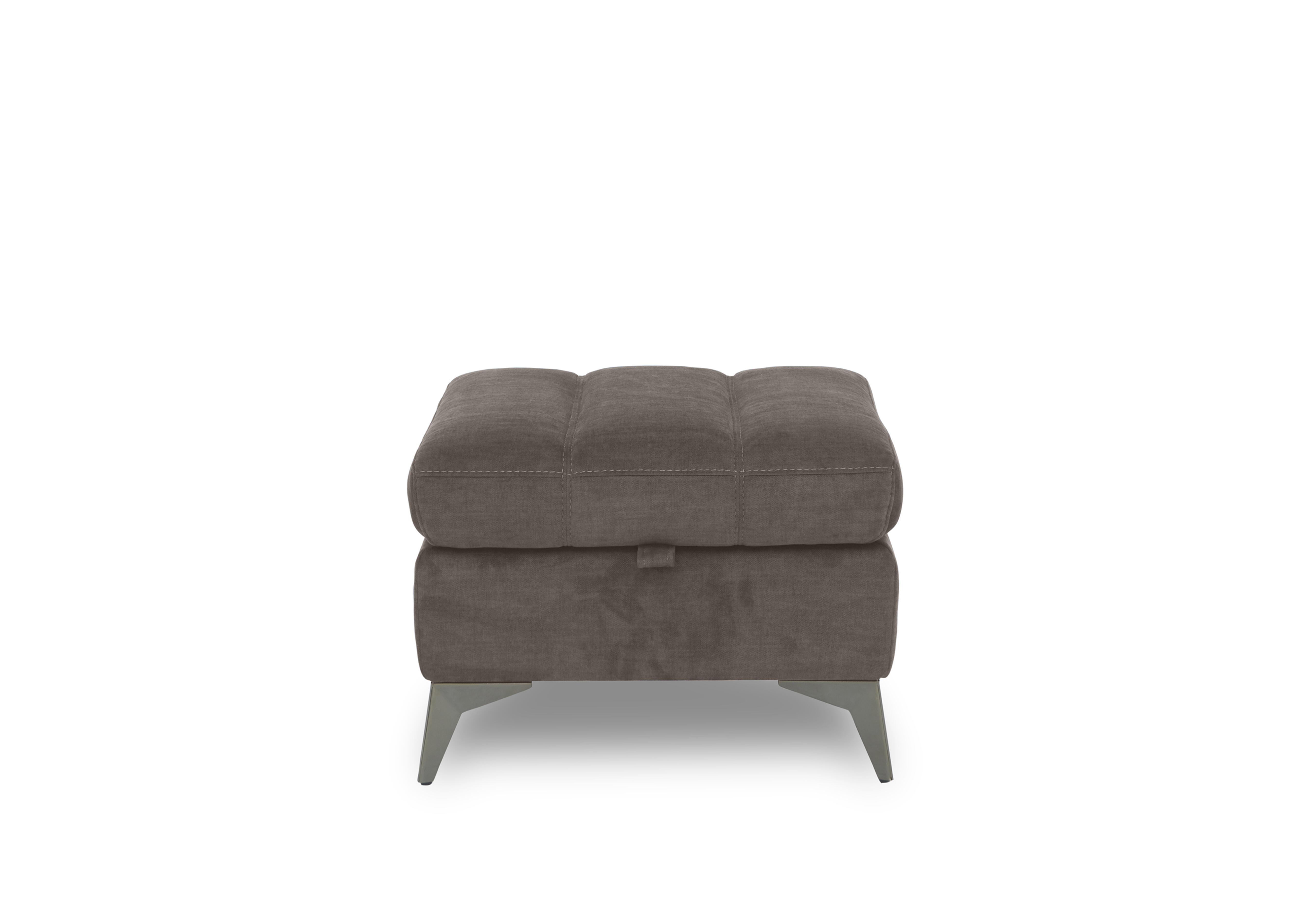 Angelo Fabric Storage Footstool in Giula Taupe Gl-0105 on Furniture Village
