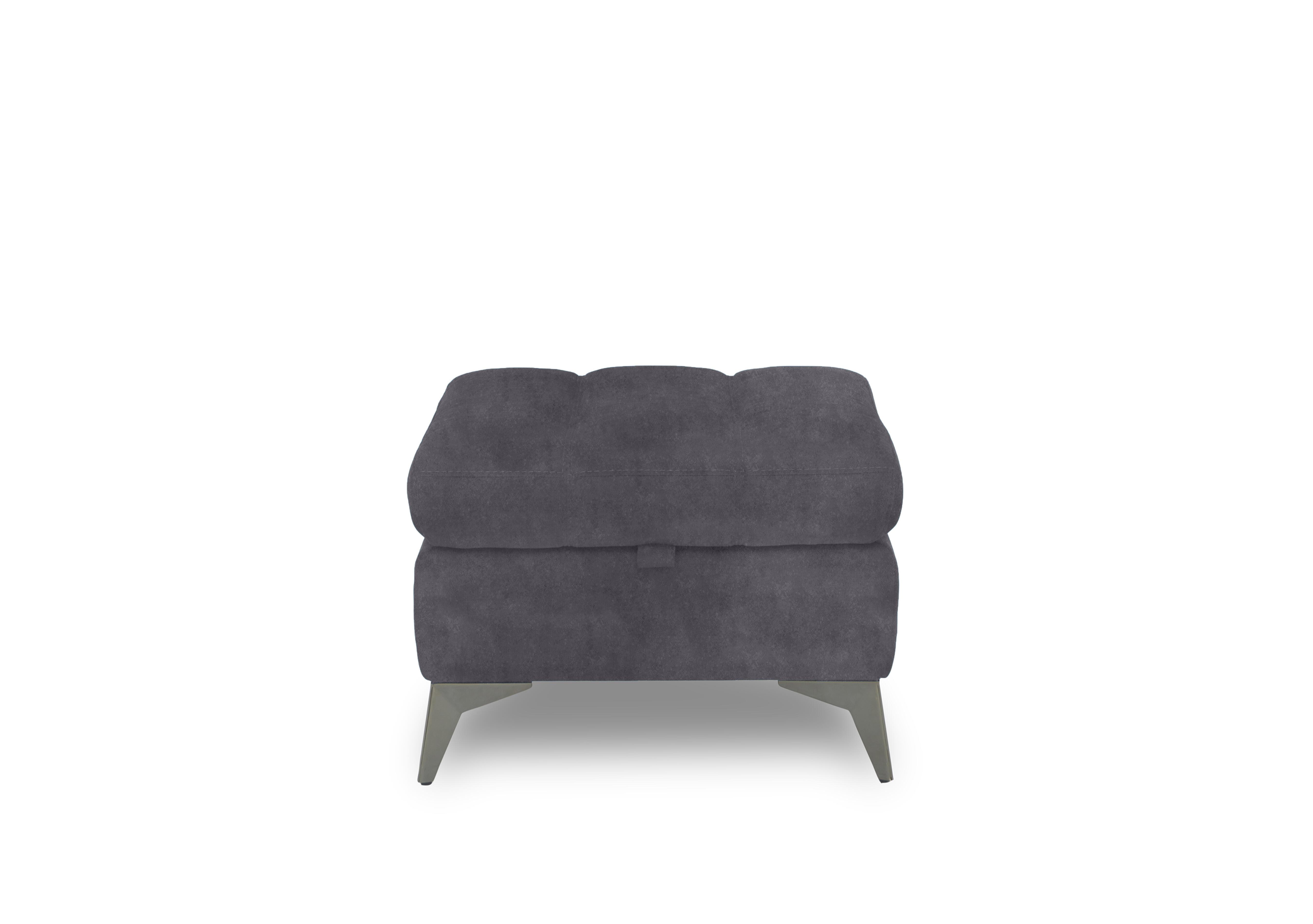 Angelo Fabric Storage Footstool in Nappa Grey Np-1107 on Furniture Village