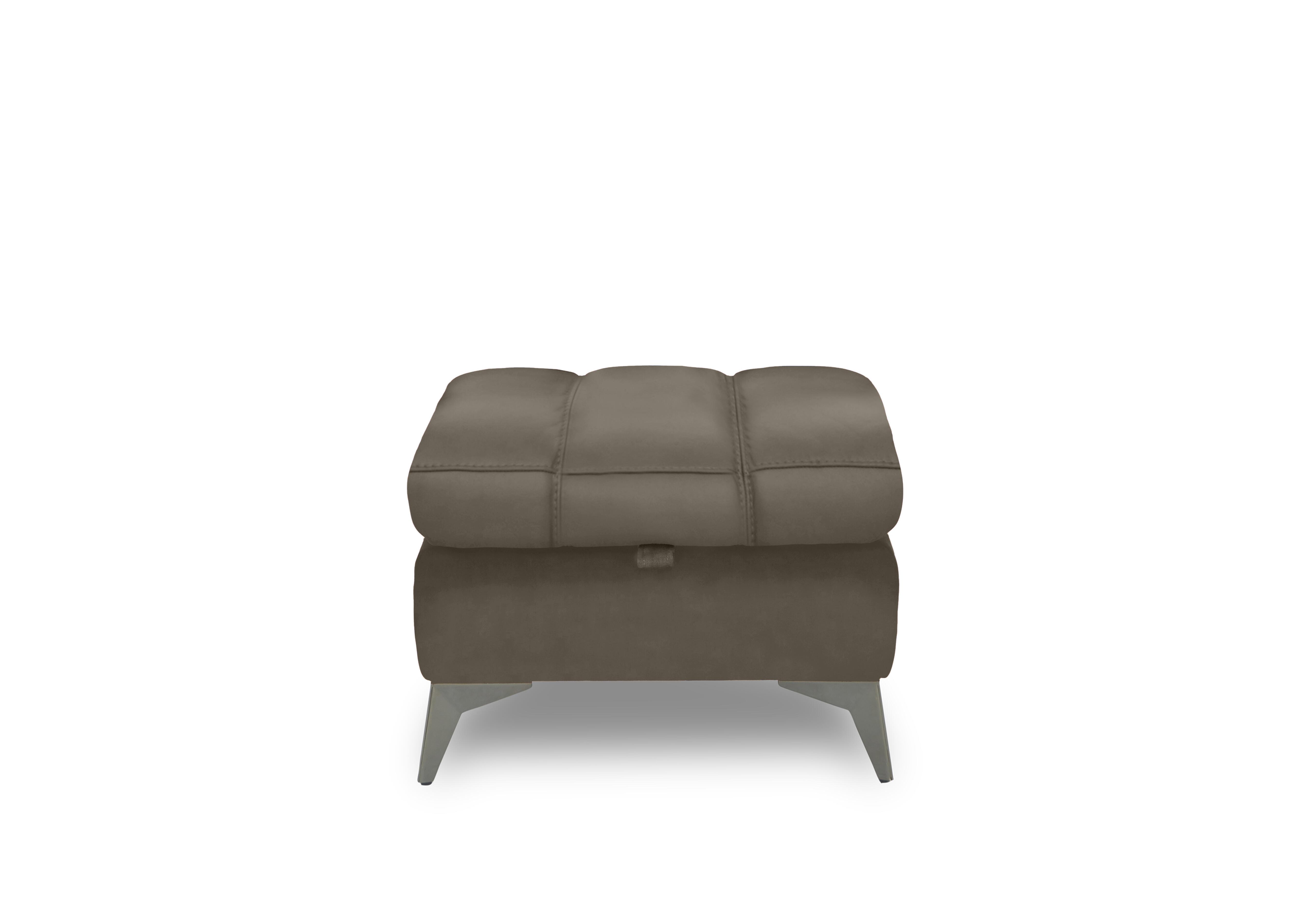 Angelo Leather Storage Footstool in Natural Olive La-4829 on Furniture Village