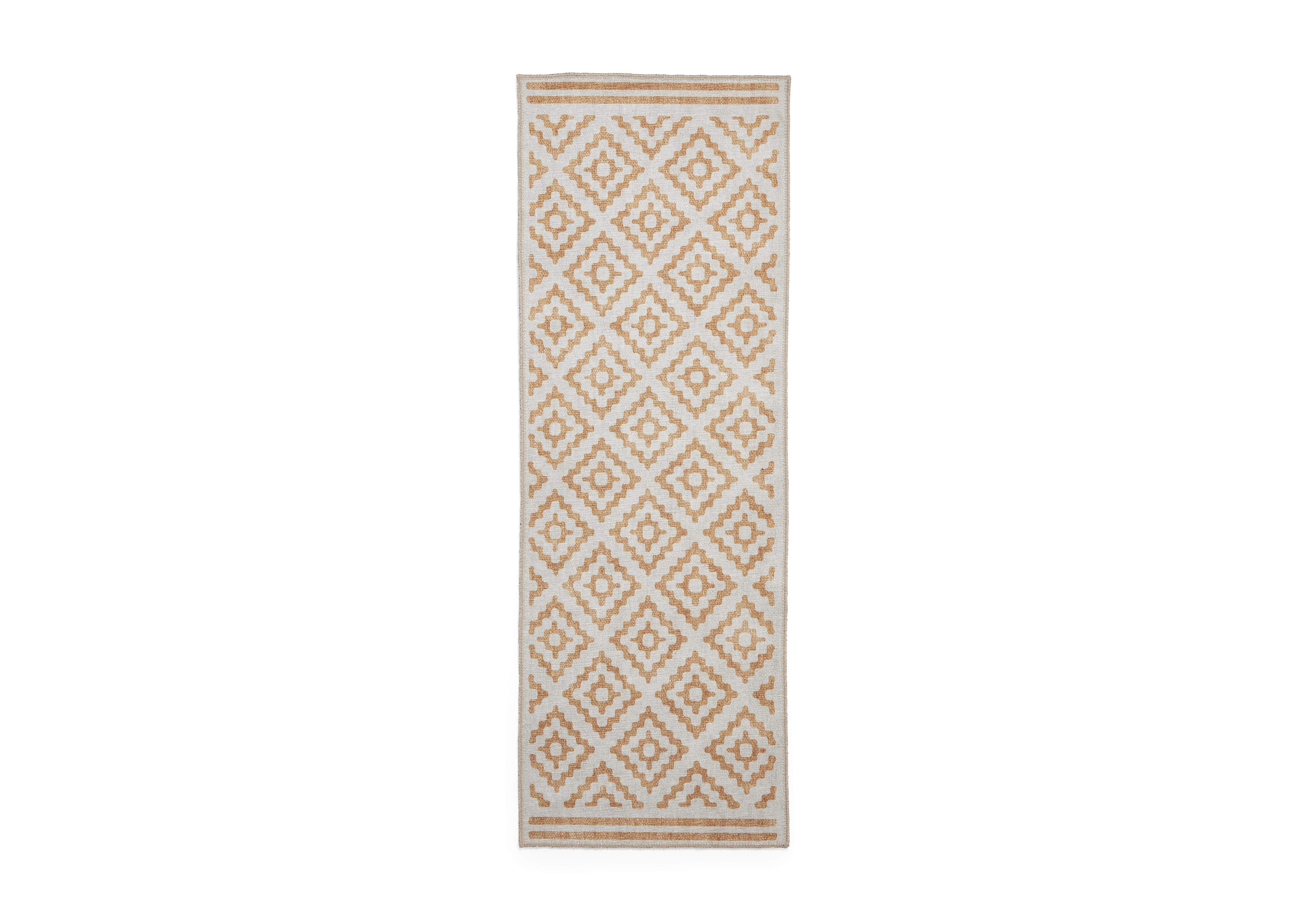 Agnes Washable Runner in Yellow on Furniture Village