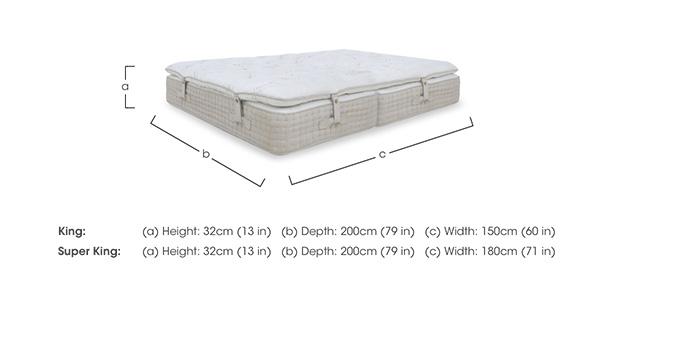 Pure Elegance Zip and Link Mattress with Removable Mattress Topper in  on Furniture Village