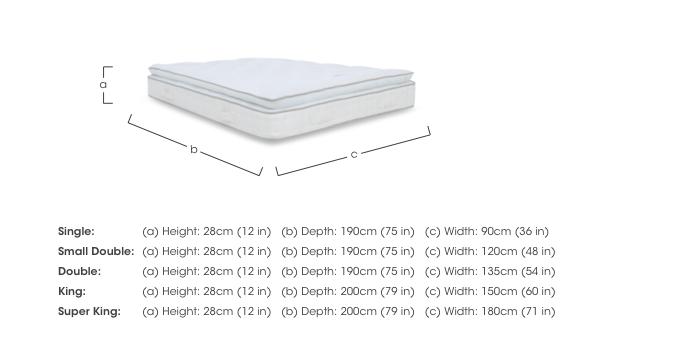 Pure Embrace Pillowtop Mattress in  on Furniture Village