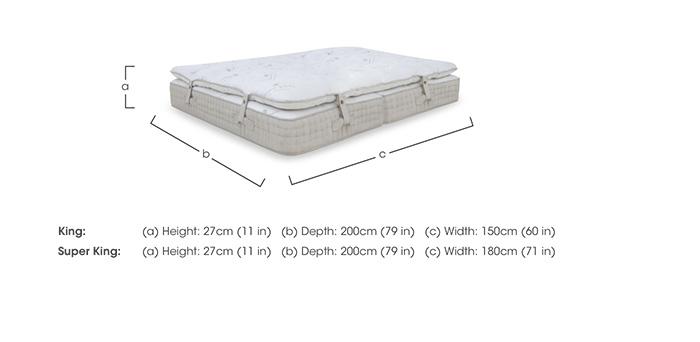 Pure Indulgence Zip and Link Mattress with Removable Mattress Topper in  on Furniture Village