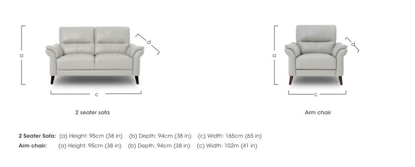 Winner 2 Seater Leather Sofa and 2 Leather Armchairs Set in  on Furniture Village