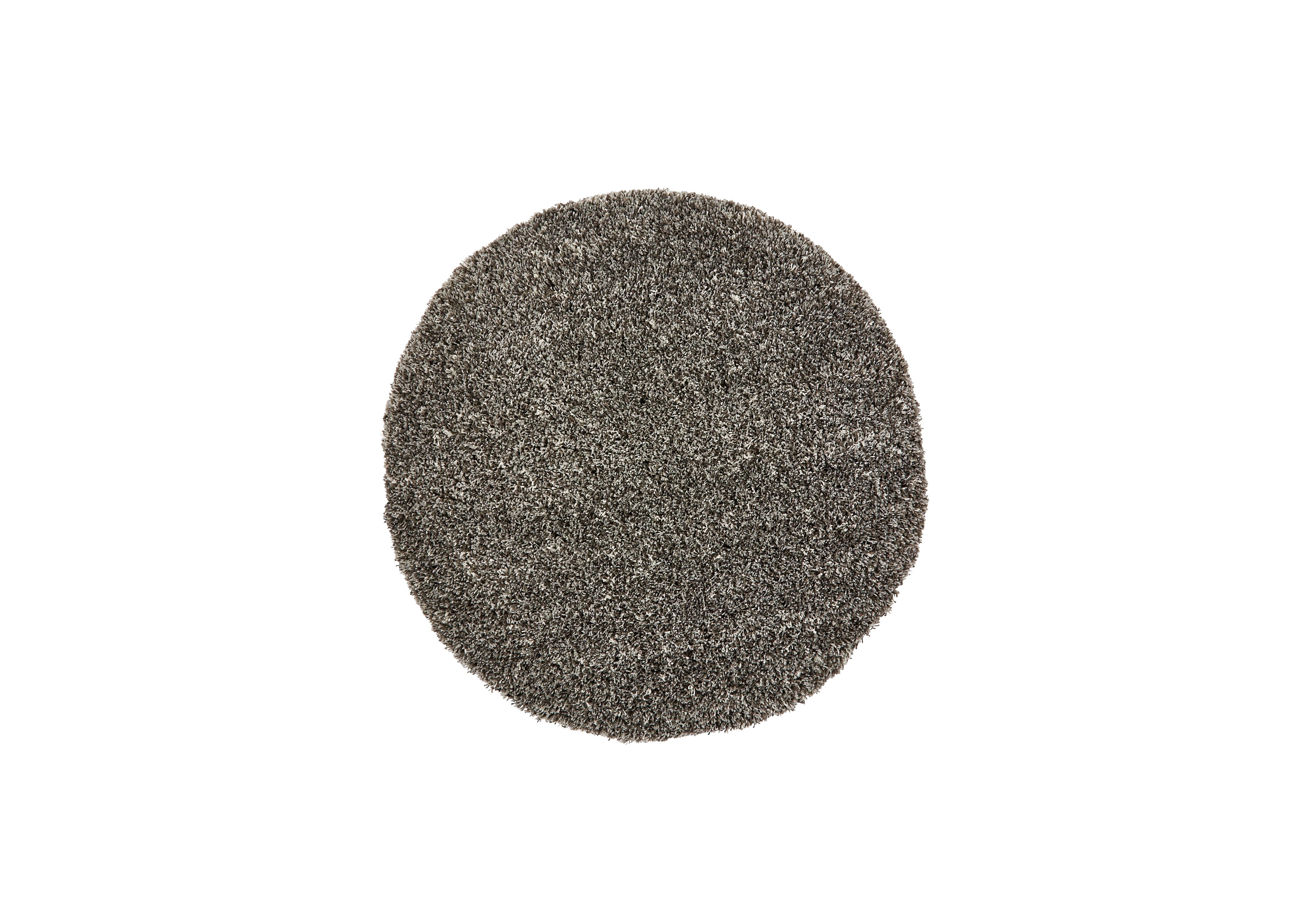 Viera Round Rug in Silver on Furniture Village
