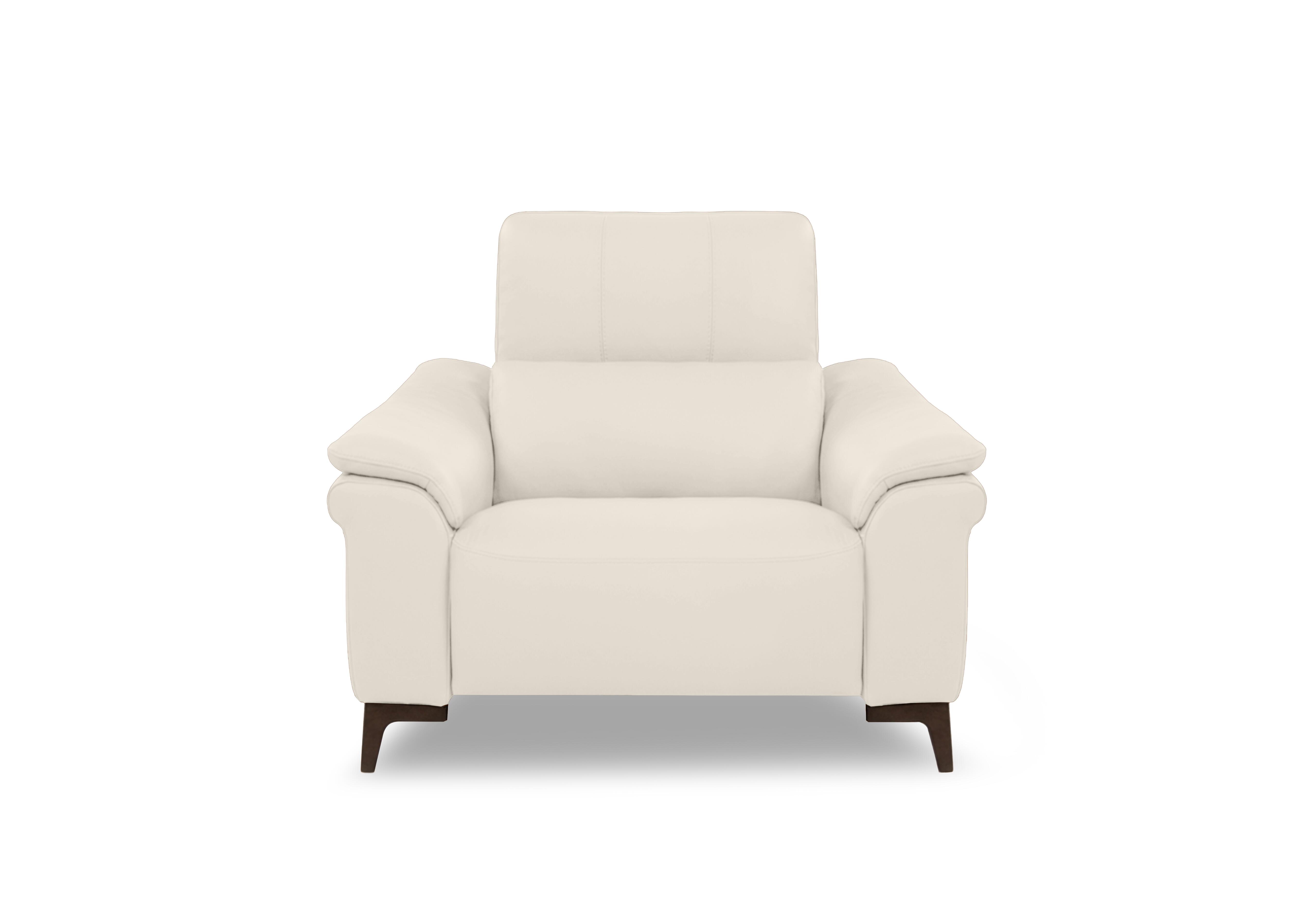 Marconi Leather Power Recliner Armchair with Power Headrest and Power Lumbar in Botero Bianco 2153 Rw on Furniture Village