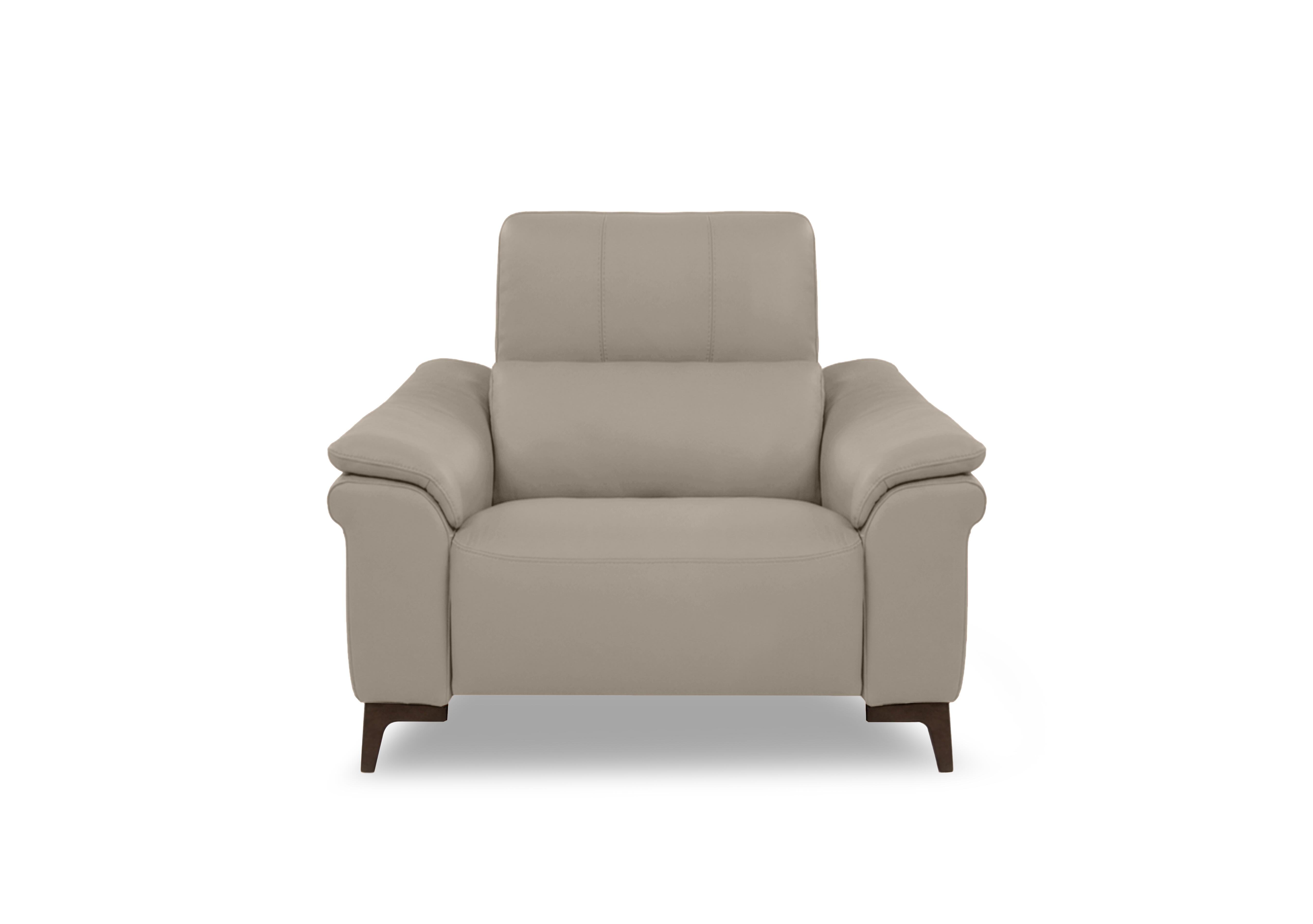 Marconi Leather Power Recliner Armchair with Power Headrest and Power Lumbar in Torello Fango 352 Rw on Furniture Village