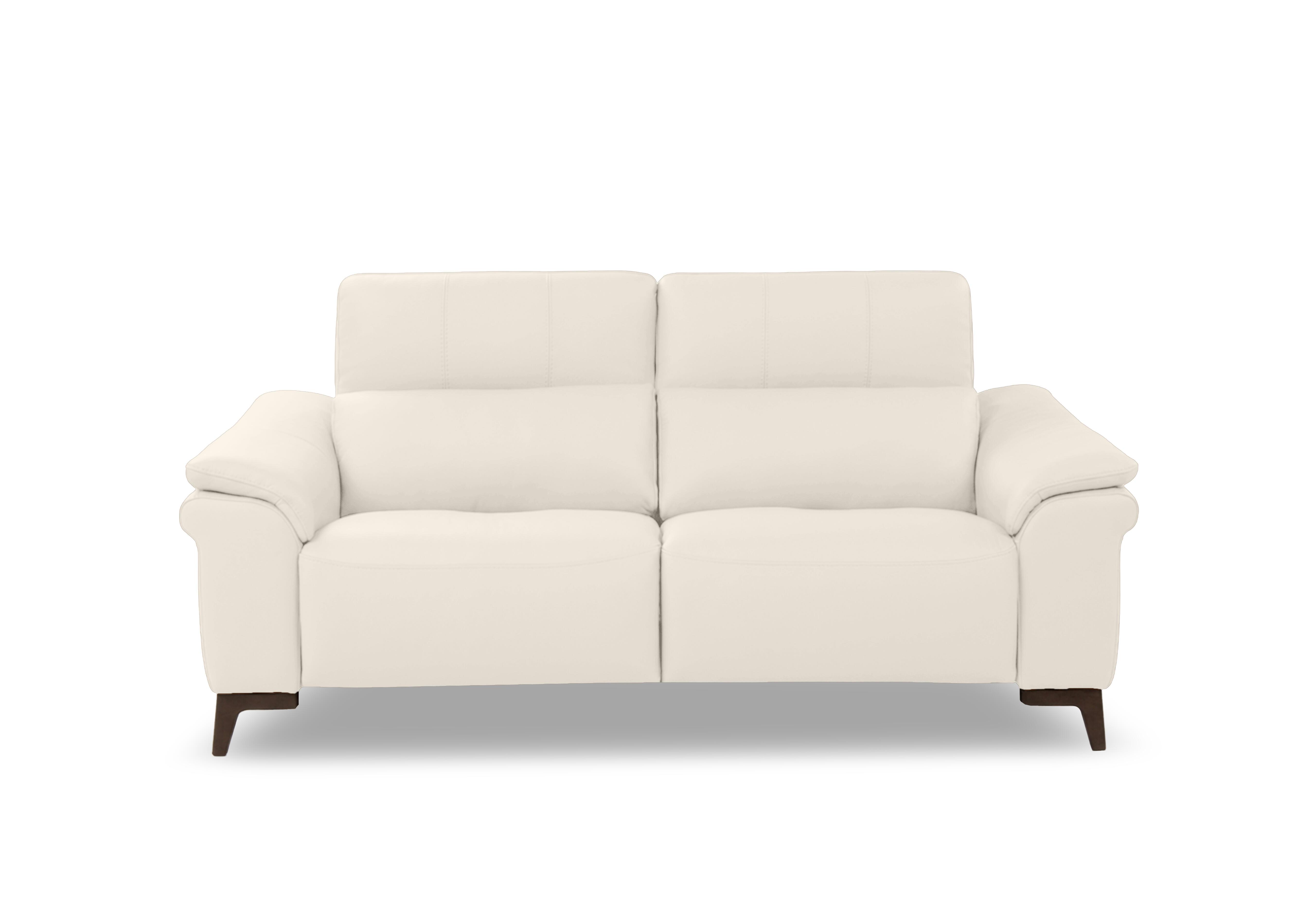 Marconi 2 Seater Leather Power Recliner Sofa with Power Headrests and Power Lumbar in Torello Bianco Puro 370 Rw on Furniture Village
