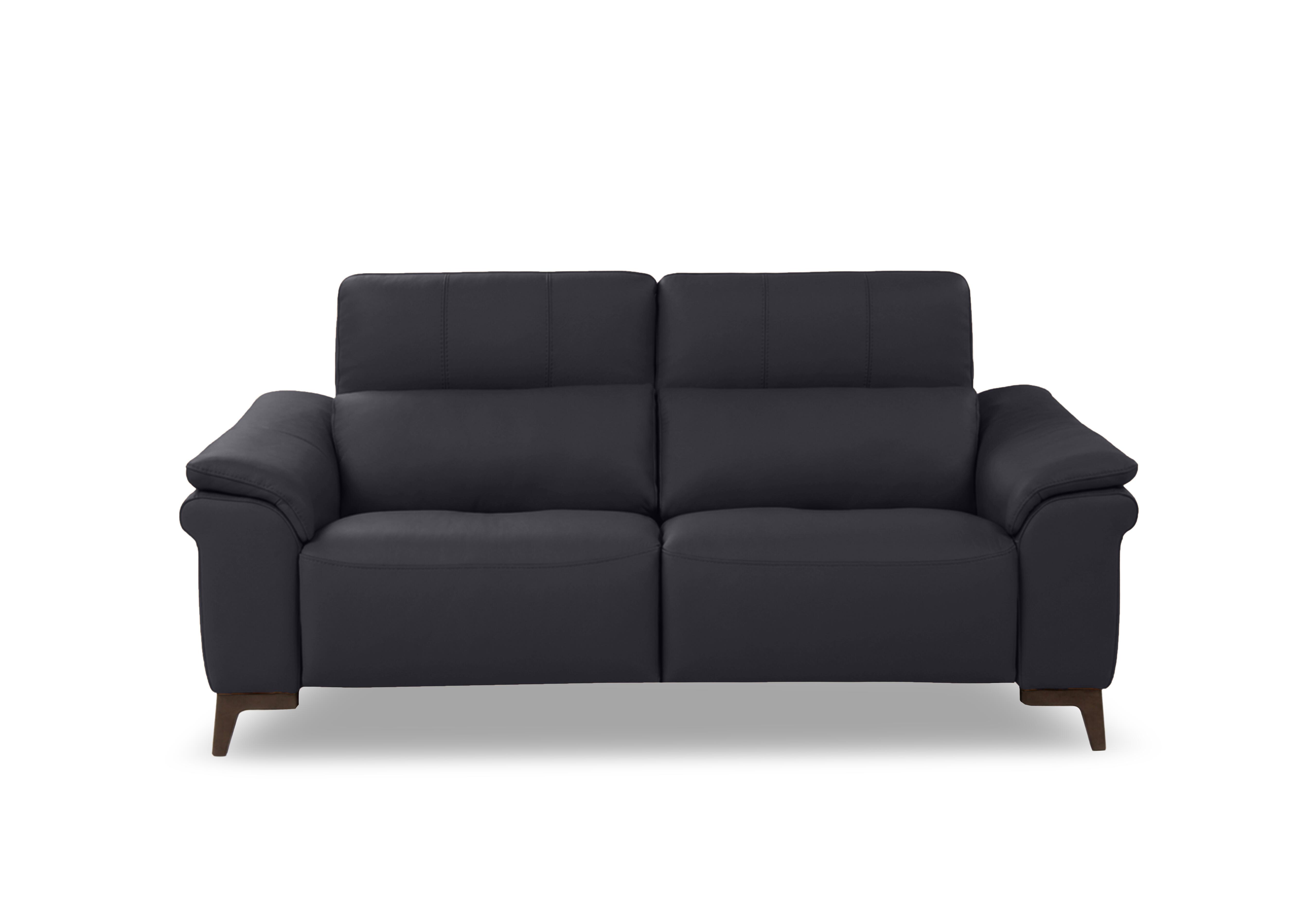Marconi 2 Seater Leather Power Recliner Sofa with Power Headrests and Power Lumbar in Torello Blu-S 81 Rw on Furniture Village