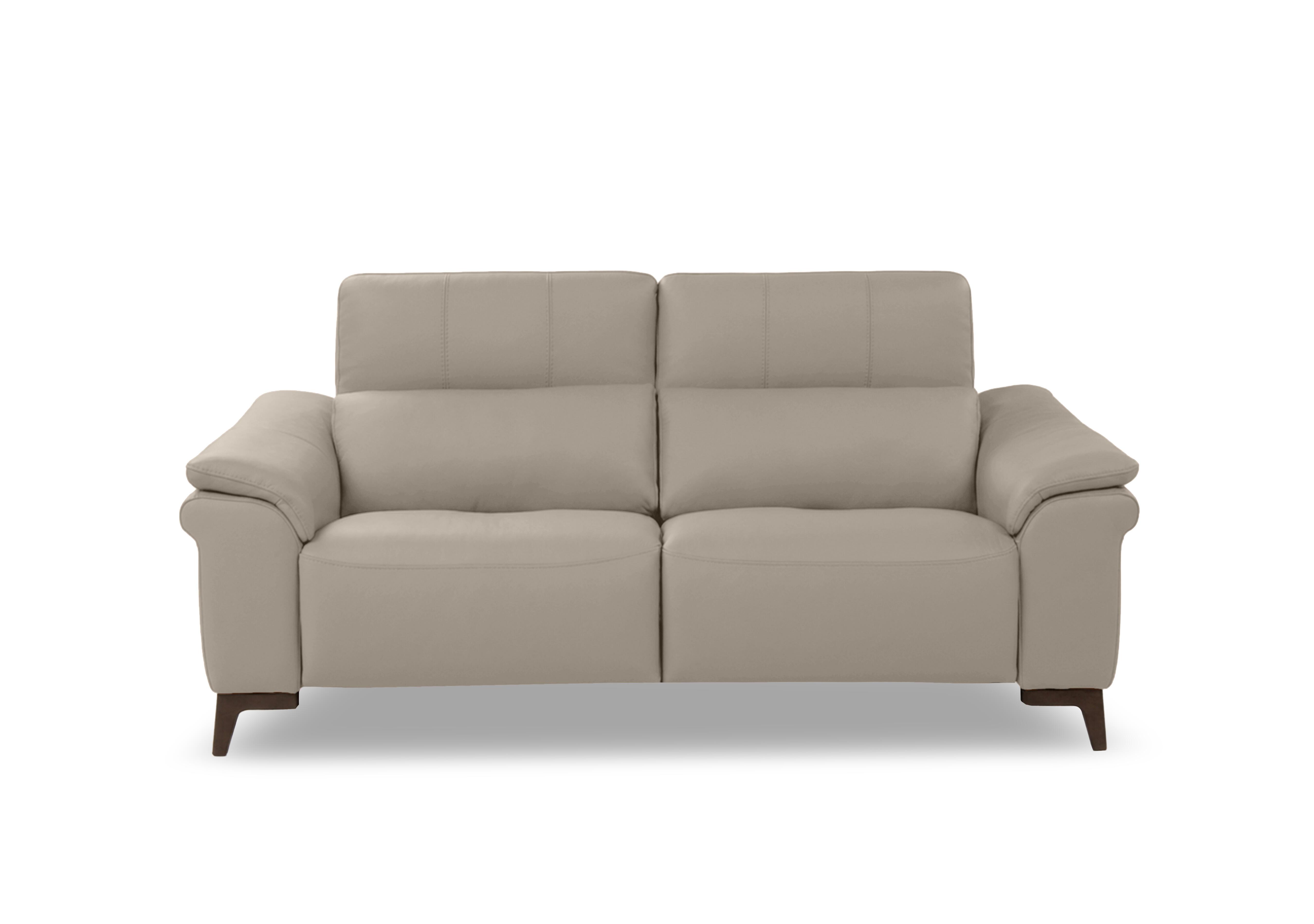 Marconi 2 Seater Leather Power Recliner Sofa with Power Headrests and Power Lumbar in Torello Fango 352 Rw on Furniture Village
