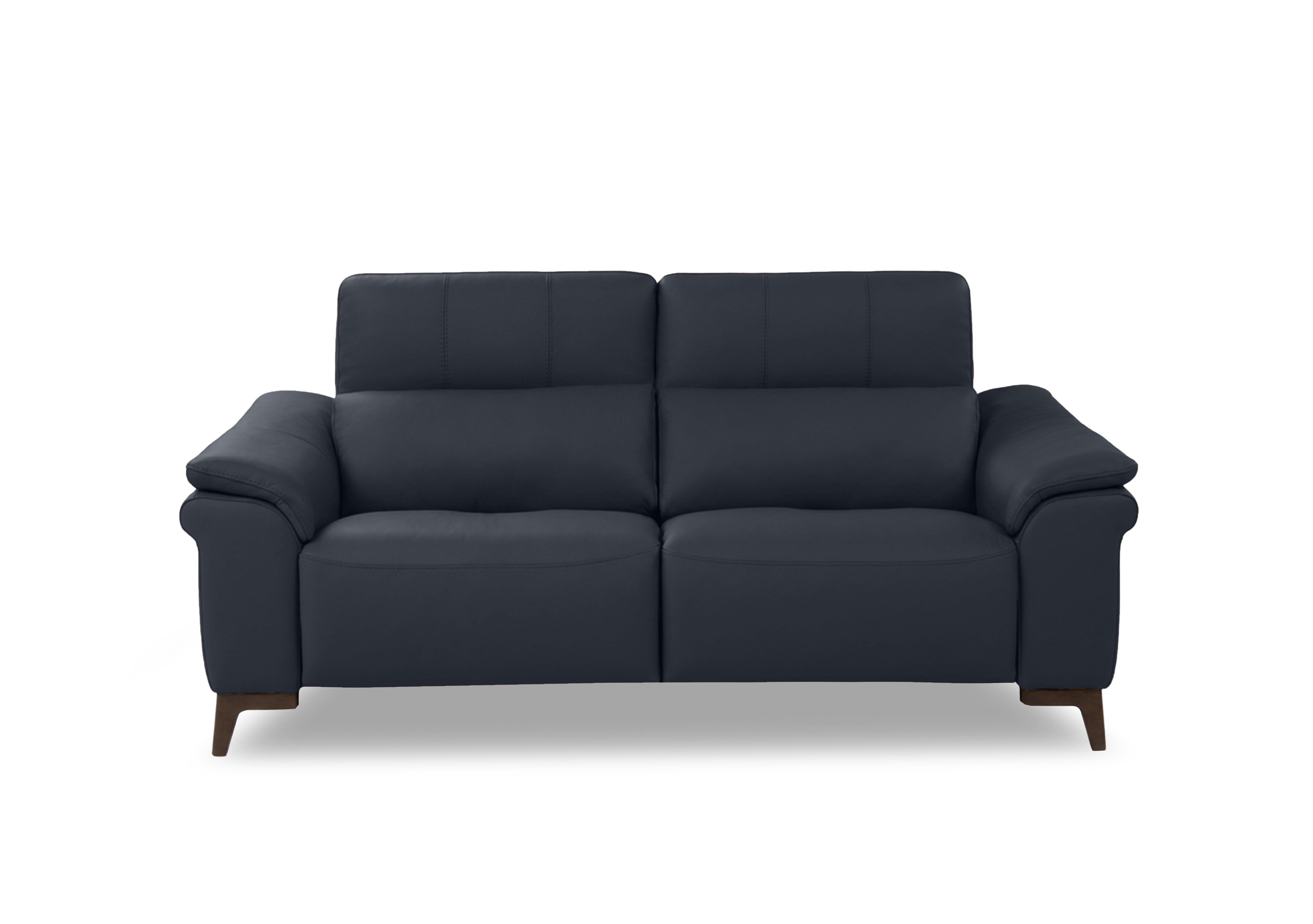Marconi 2 Seater Leather Sofa in Botero Navy 2172 Rw on Furniture Village