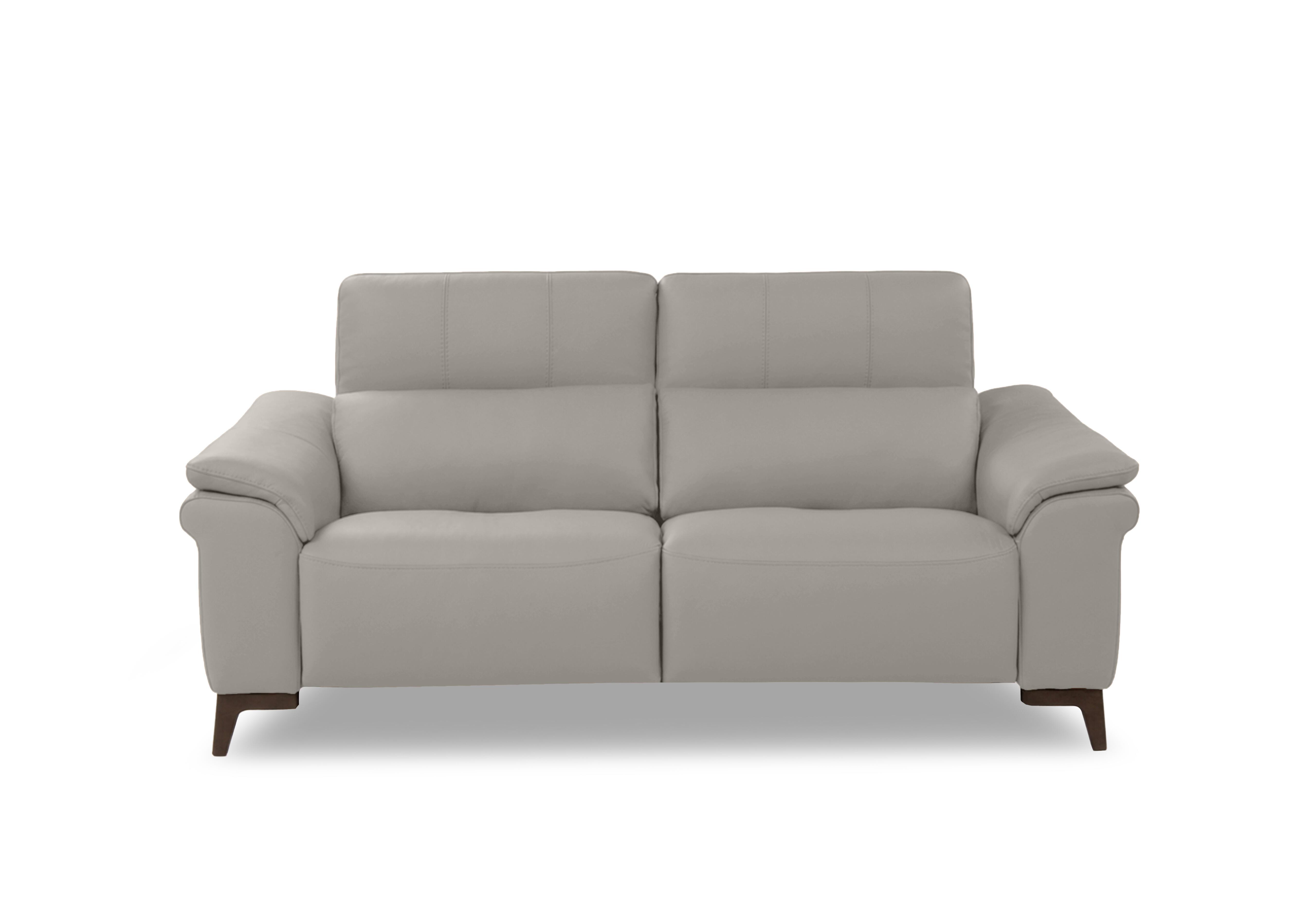 Marconi 2 Seater Leather Sofa in Mars Tortora 1602 Rw on Furniture Village