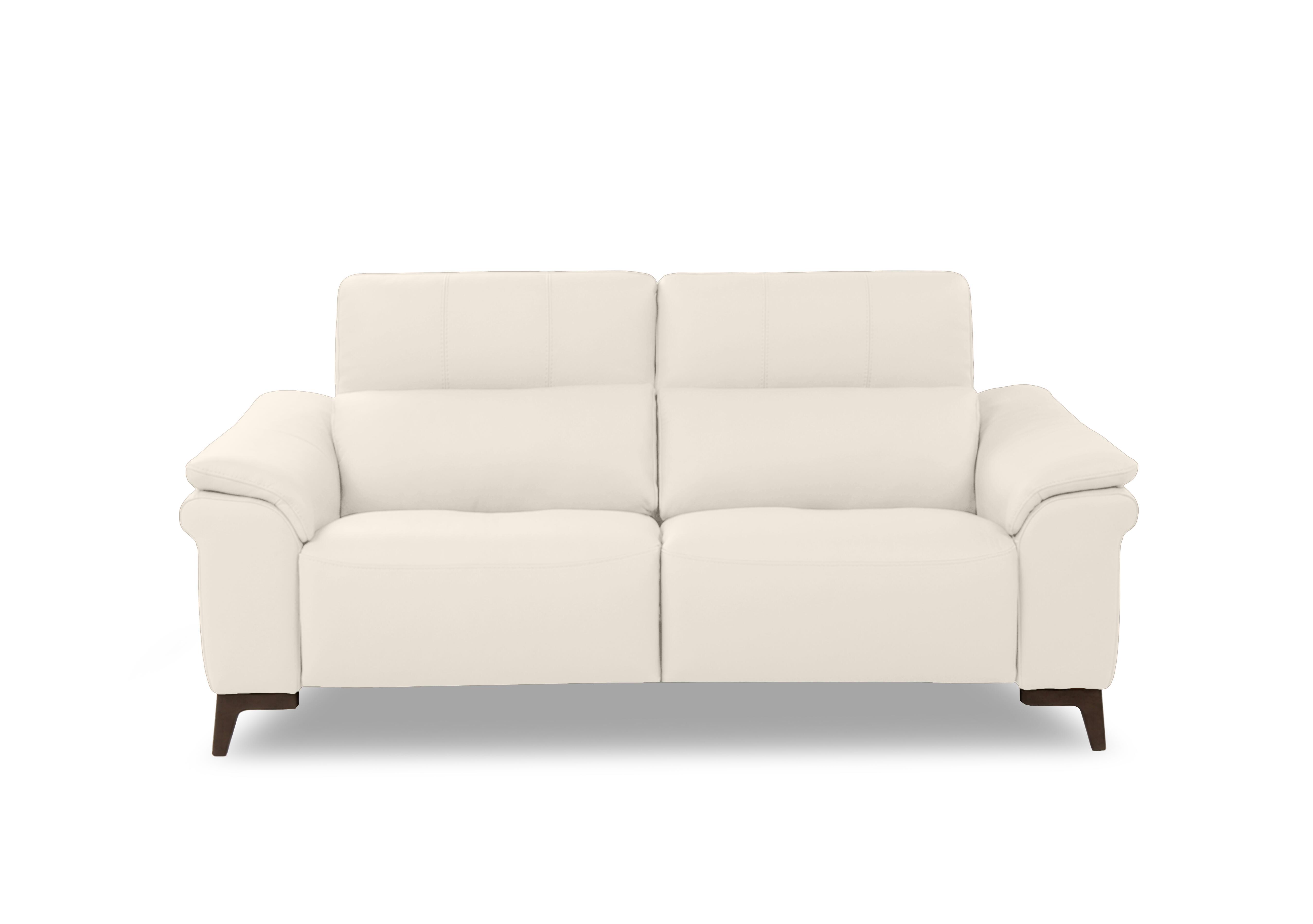 Marconi 2 Seater Leather Sofa in Torello Bianco Puro 370 Rw on Furniture Village