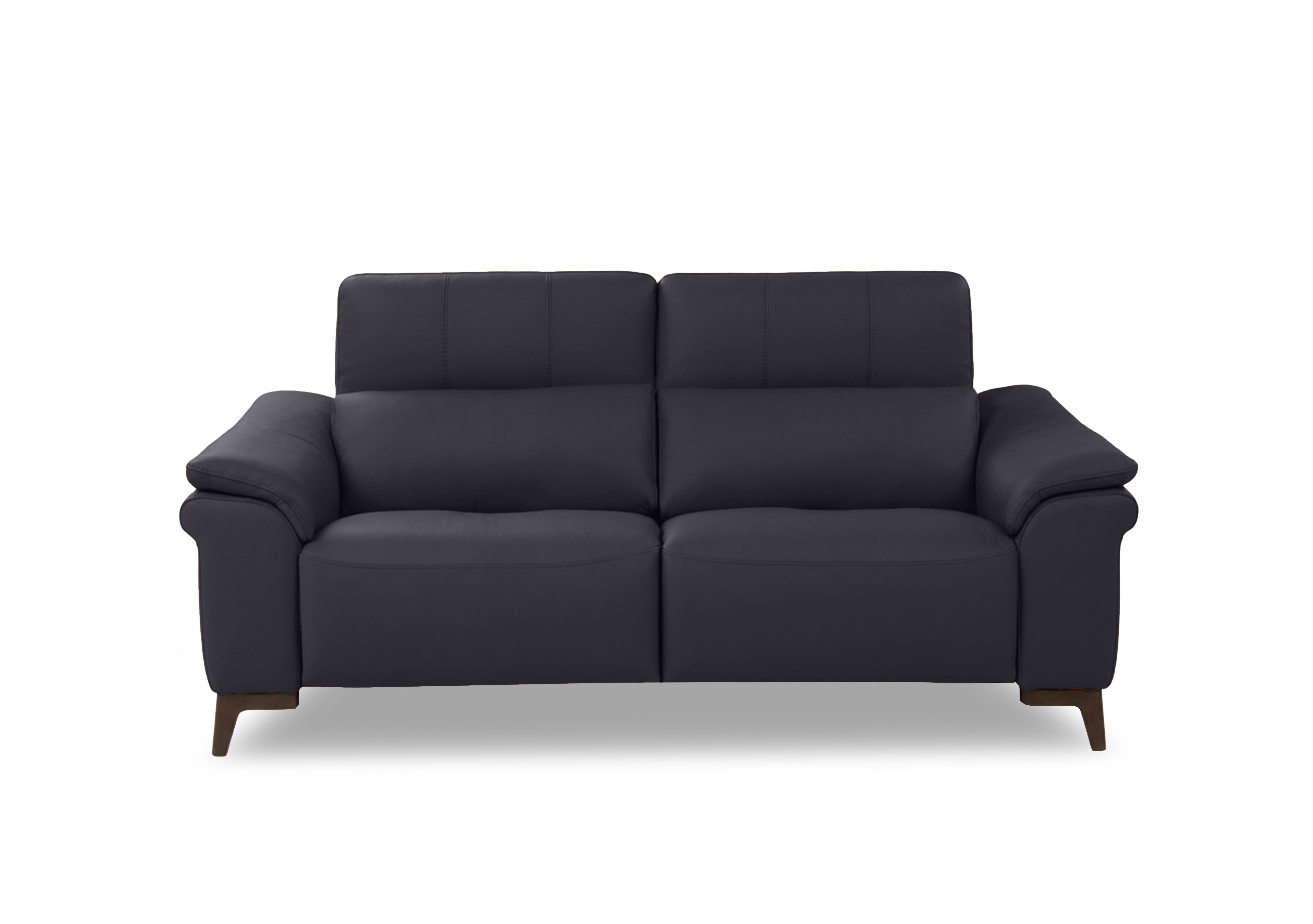 Marconi 2 Seater Leather Sofa in Torello Blu-S 81 Rw on Furniture Village