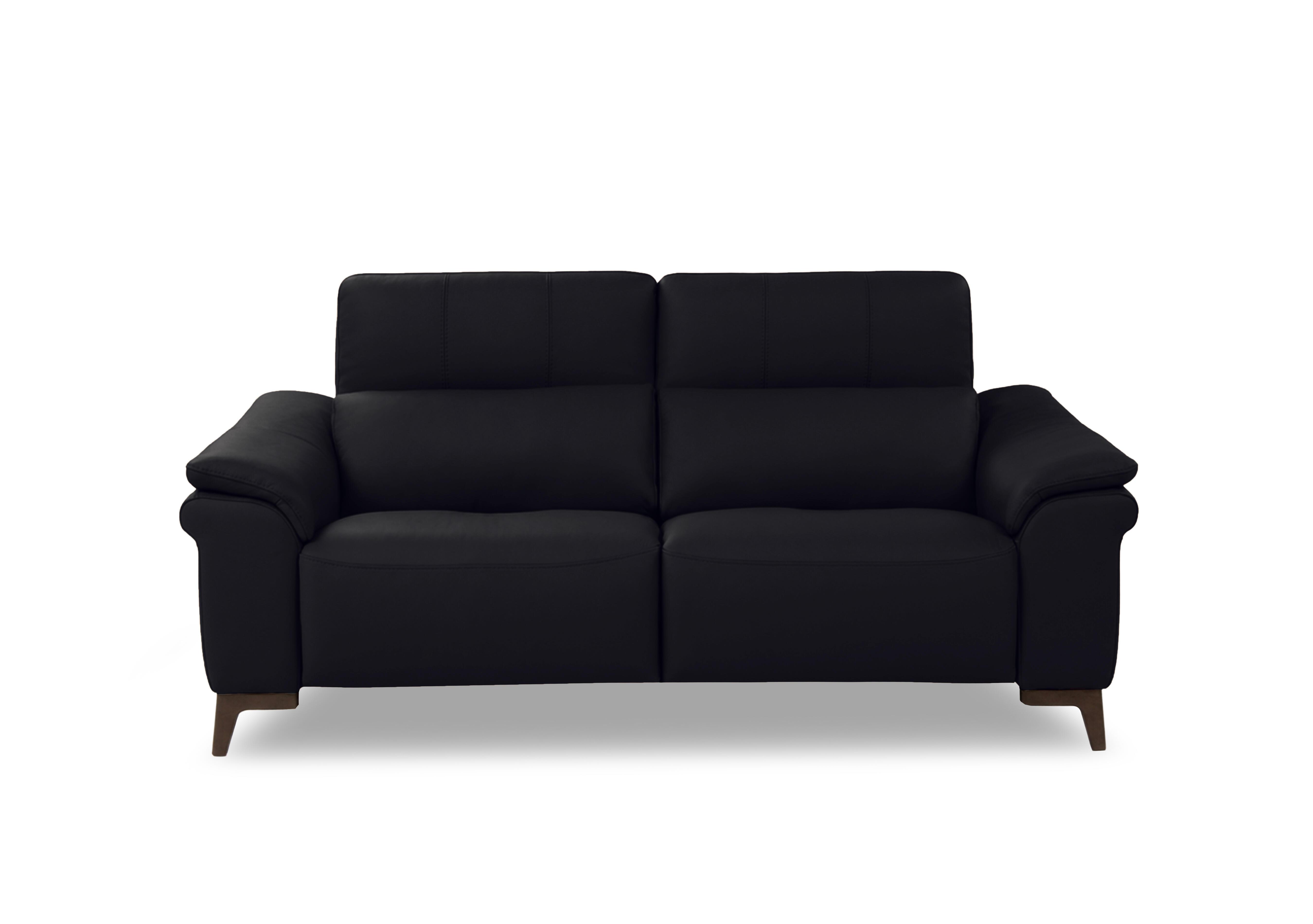 Marconi 2 Seater Leather Sofa in Torello Nero 71 Rw on Furniture Village