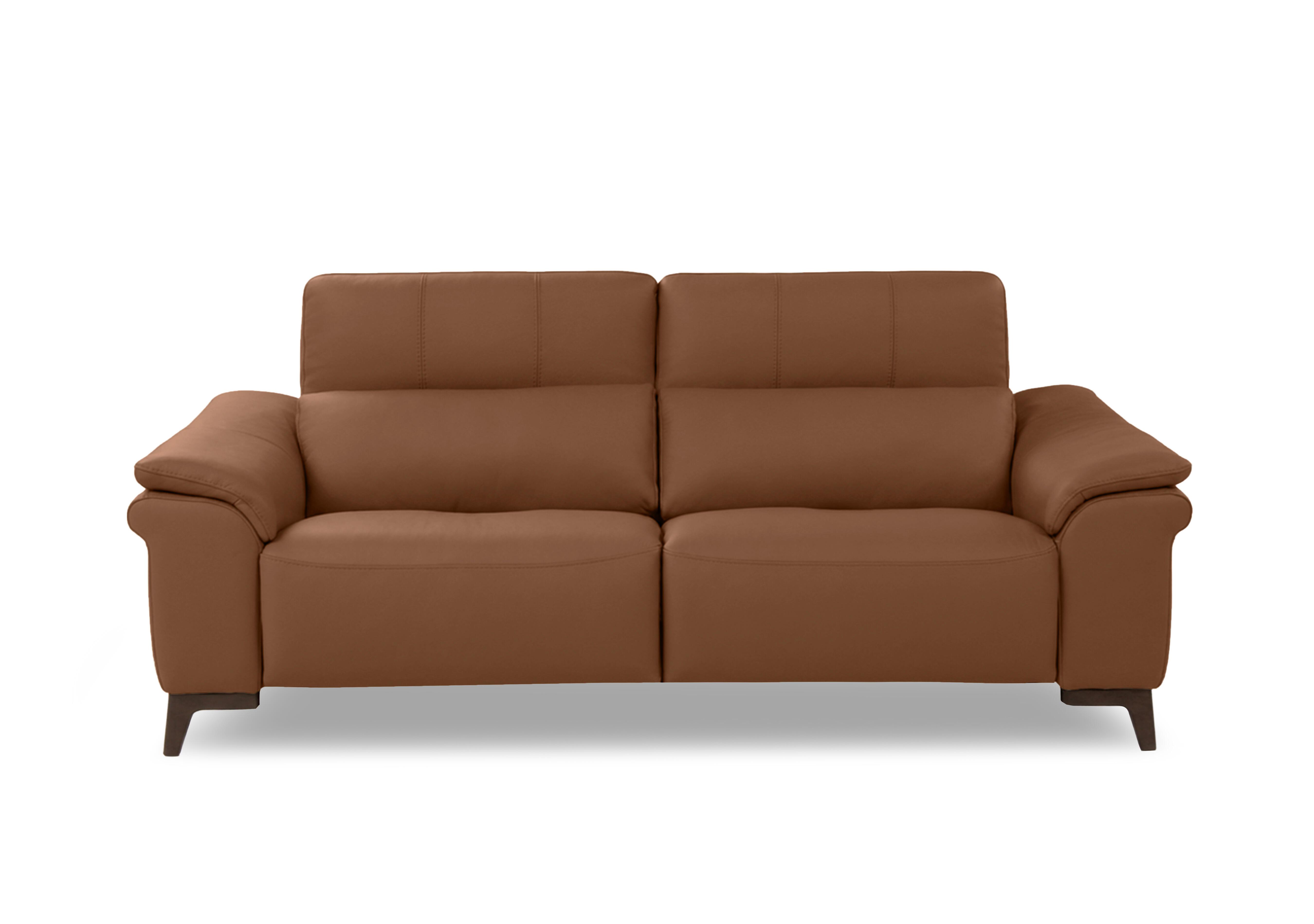 Marconi 3 Seater Leather Power Recliner Sofa with Power Headrests and Power Lumbar in Torello Cuoio 372 Rw on Furniture Village