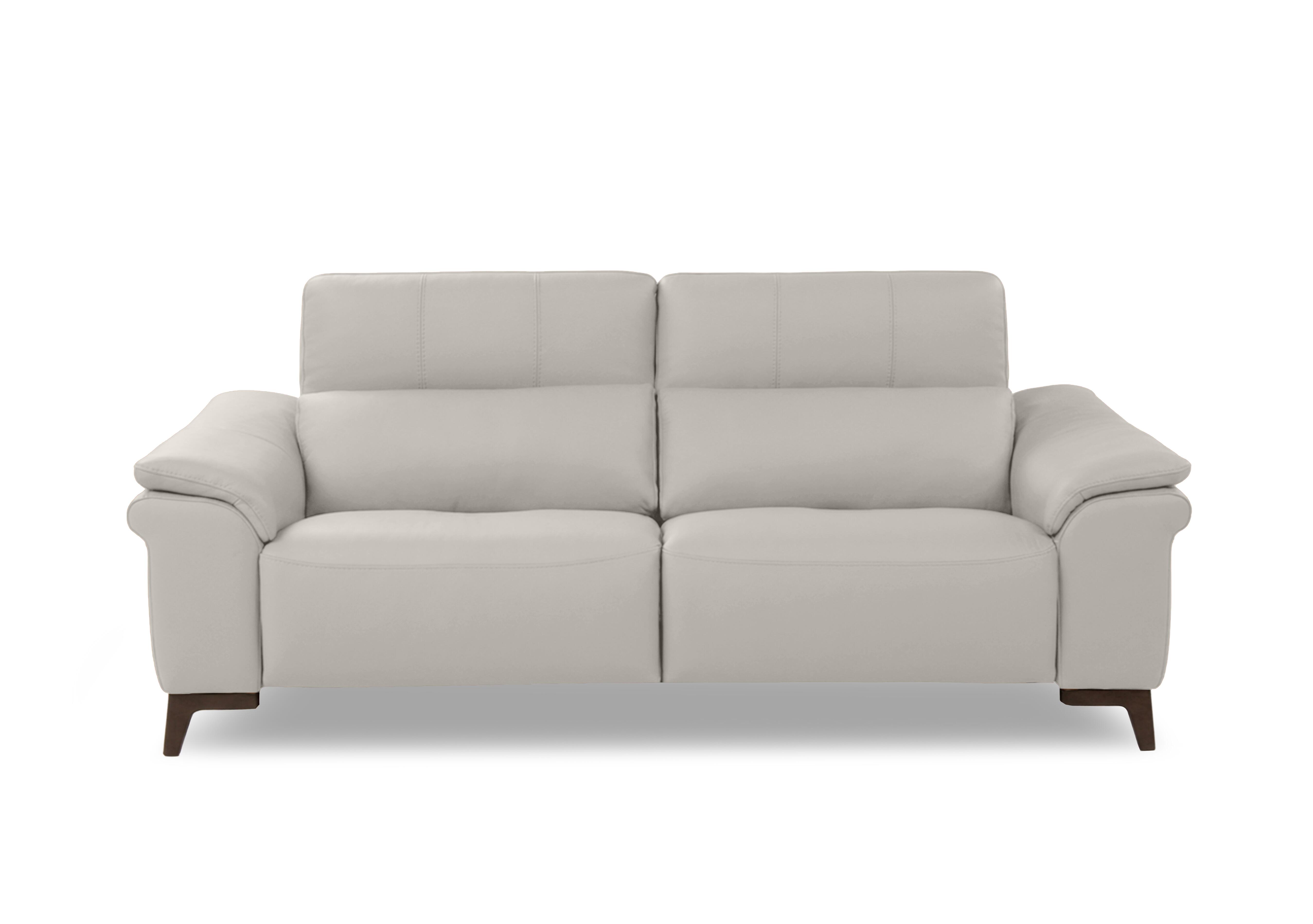 Marconi 3 Seater Leather Sofa in Mars Ice 1610 Rw on Furniture Village