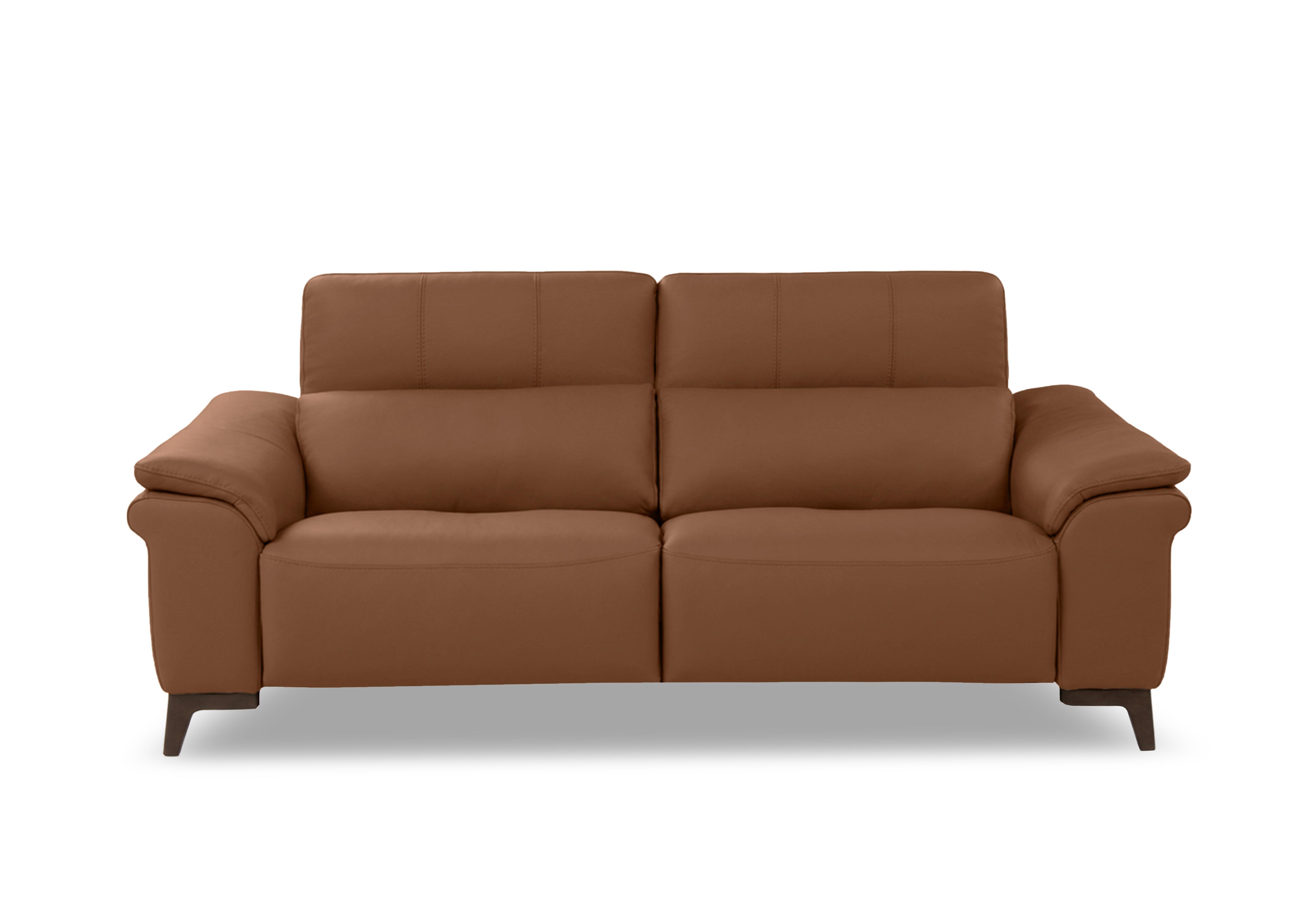 Marconi 3 Seater Leather Sofa in Torello Cuoio 372 Rw on Furniture Village