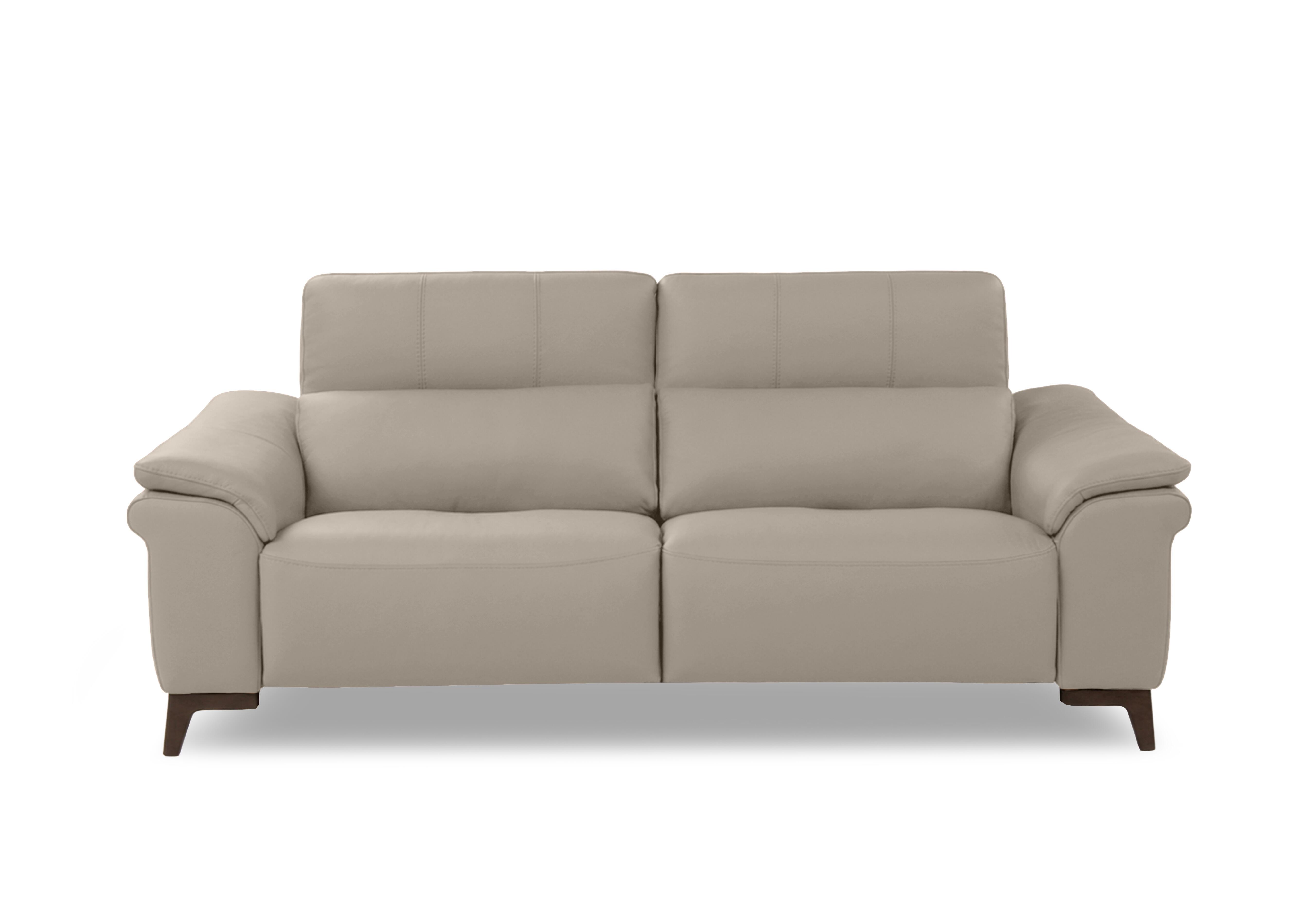 Marconi 3 Seater Leather Sofa in Torello Fango 352 Rw on Furniture Village