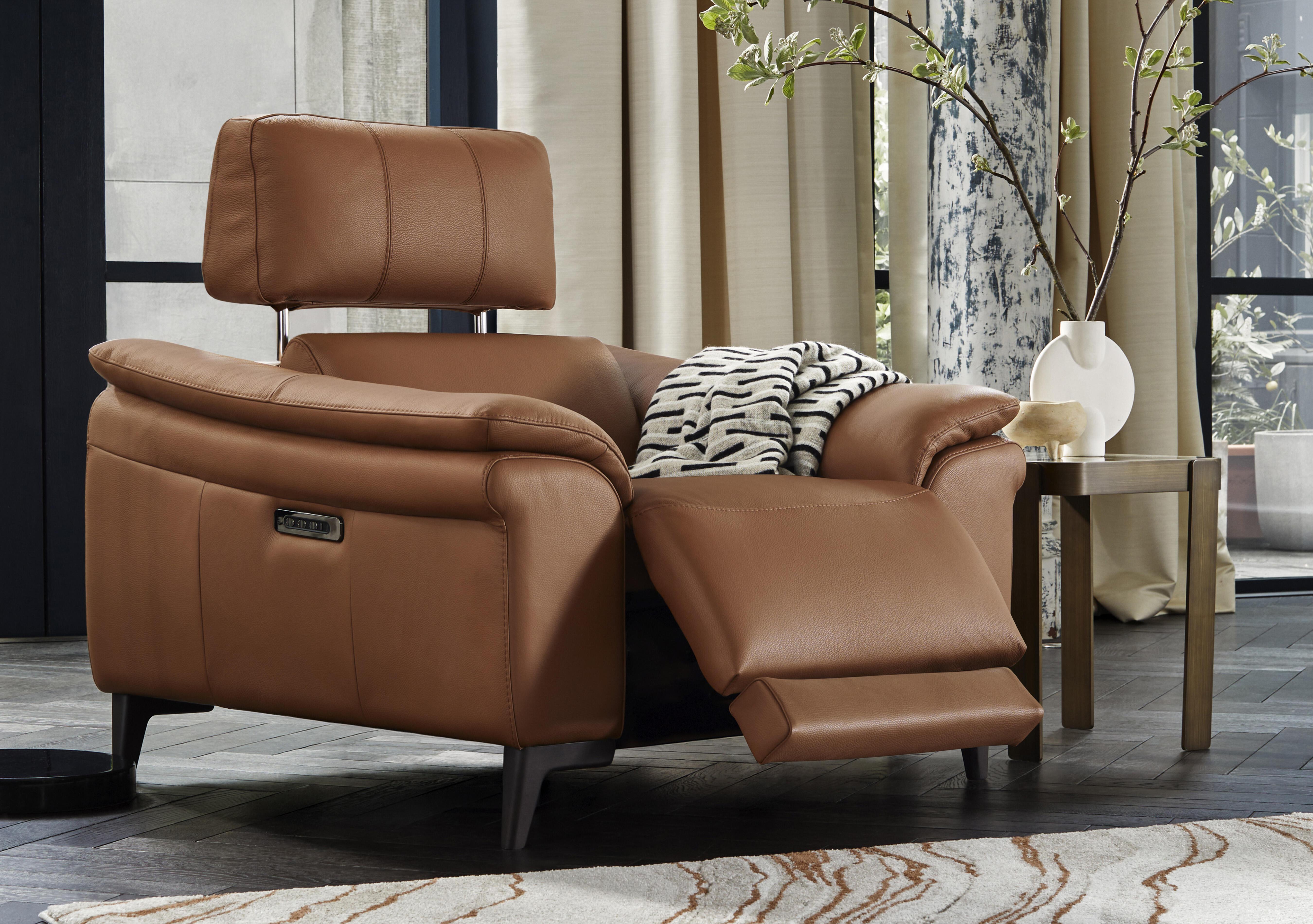 Marconi Leather Armchair in  on Furniture Village