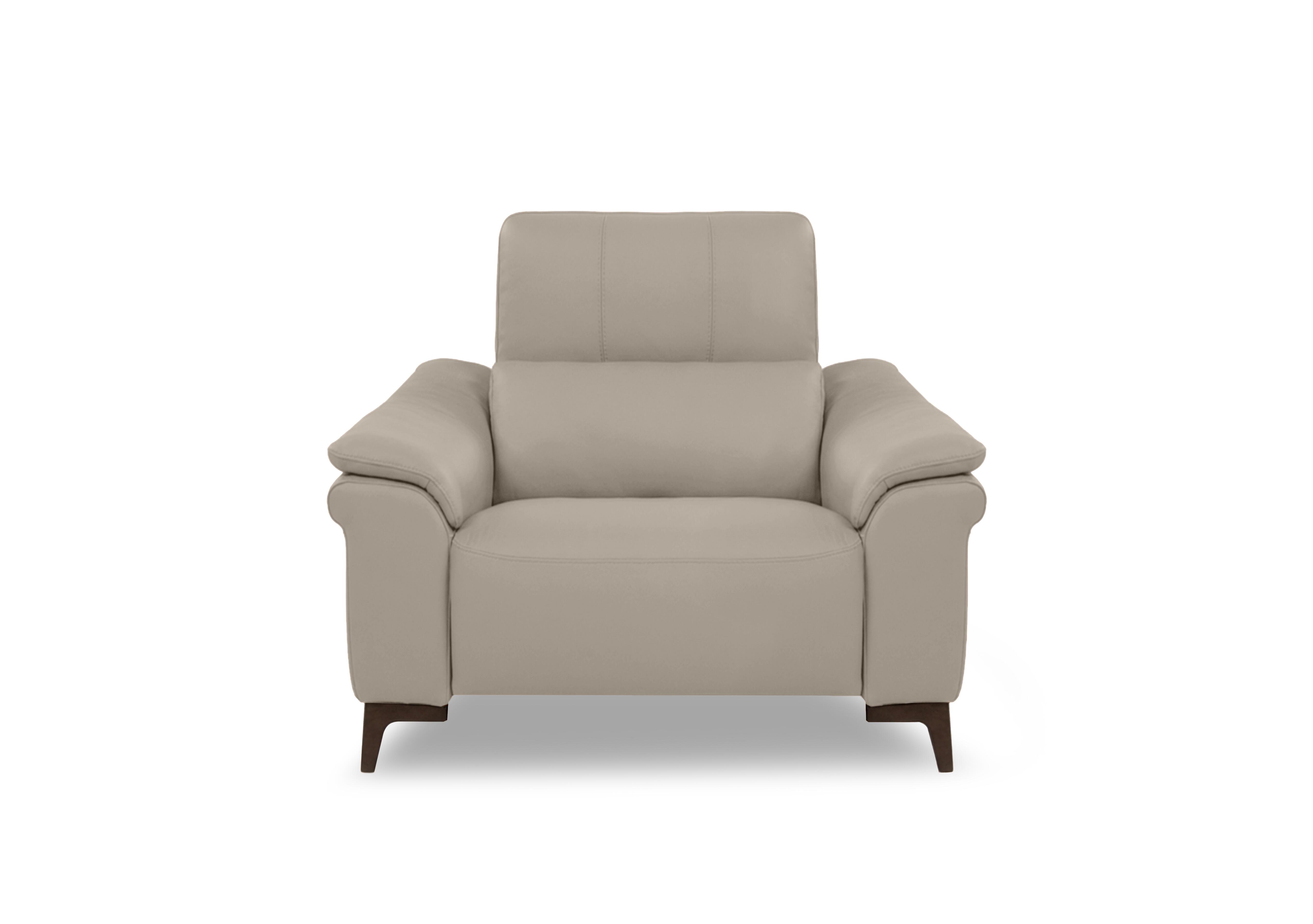 Marconi Leather Armchair in Botero Crema 2156 Rw on Furniture Village