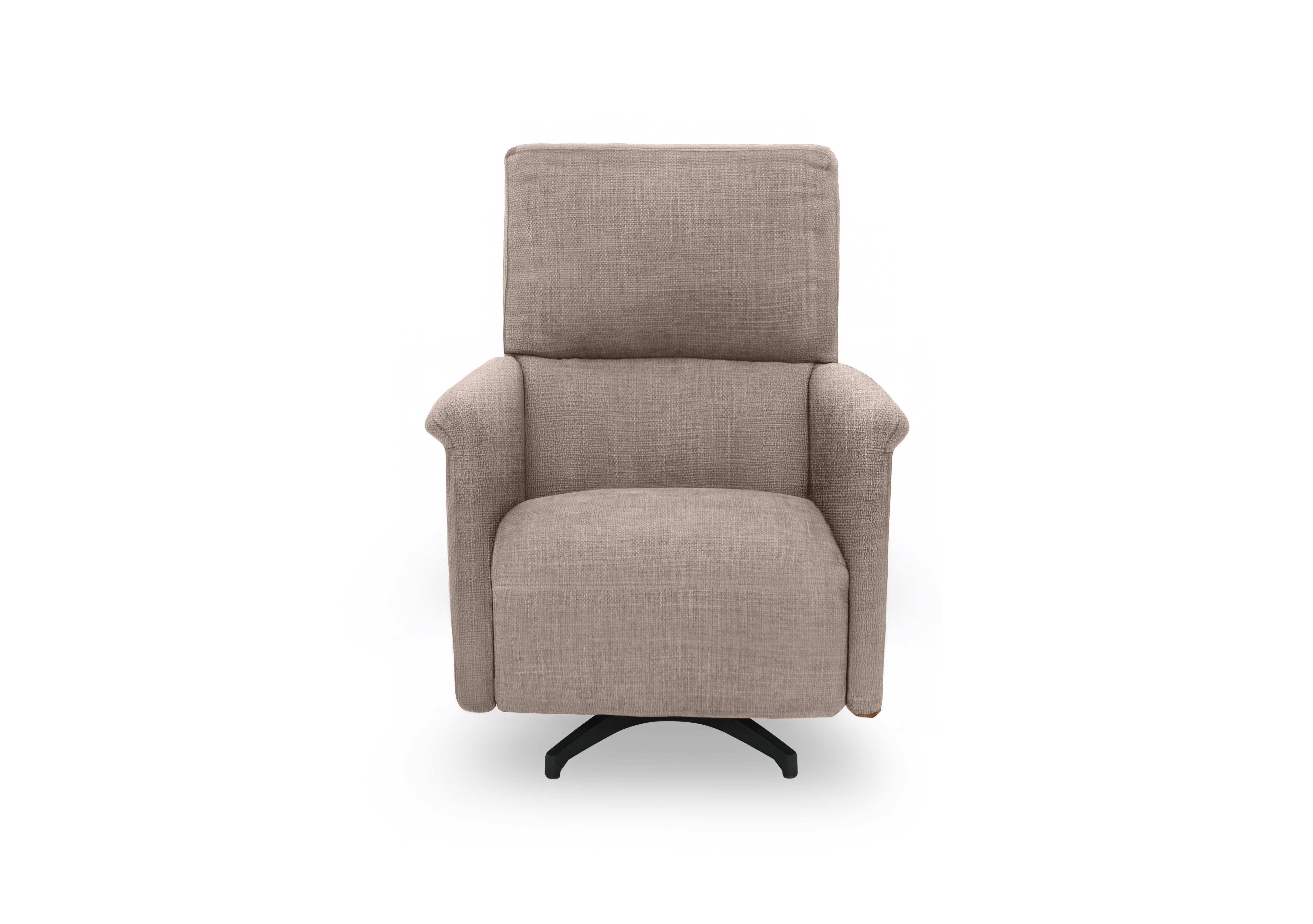 Viali Fabric Swivel Chair in River Cappuccino 2 on Furniture Village