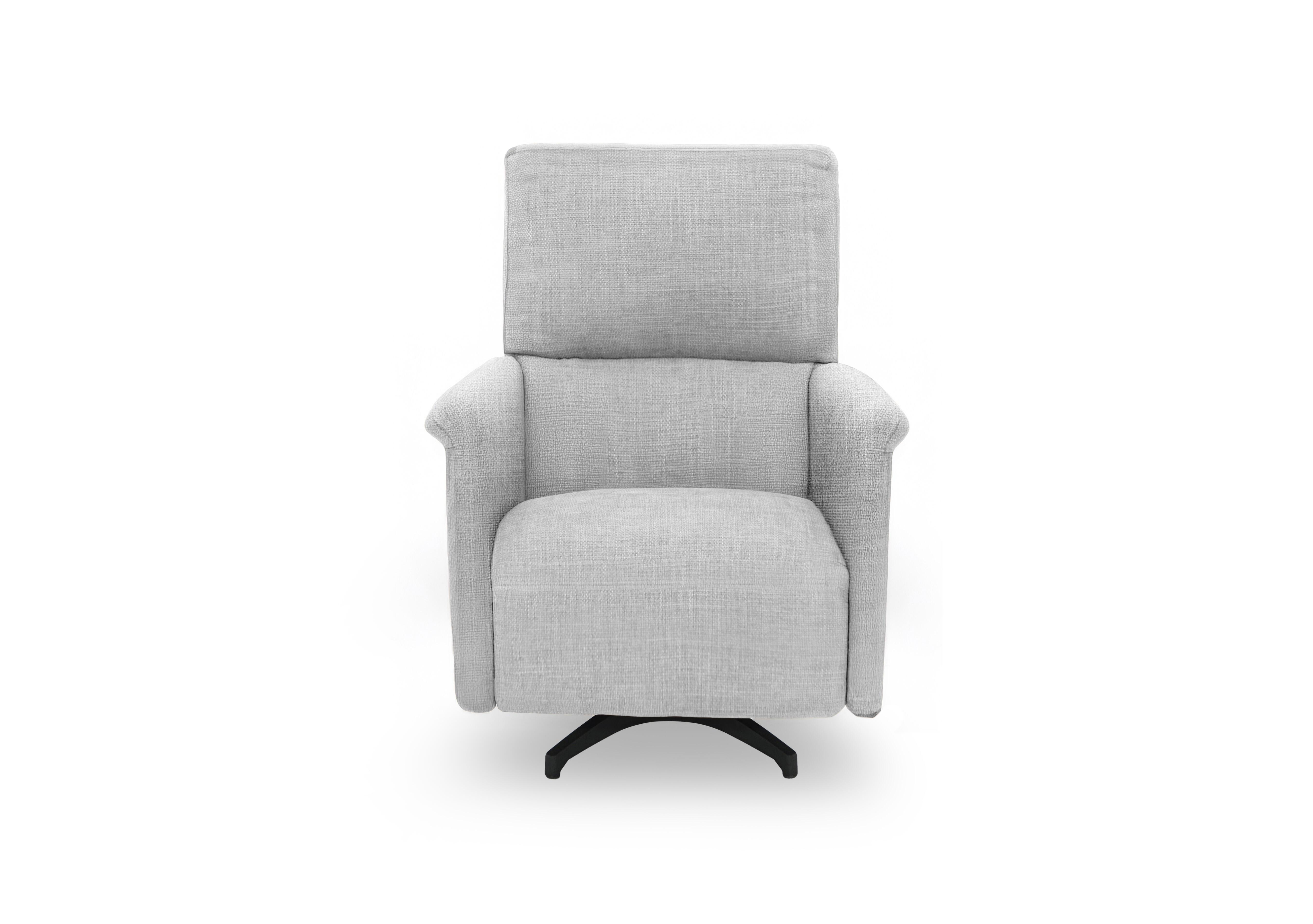 Viali Fabric Swivel Chair in River Lead Grey 616 on Furniture Village
